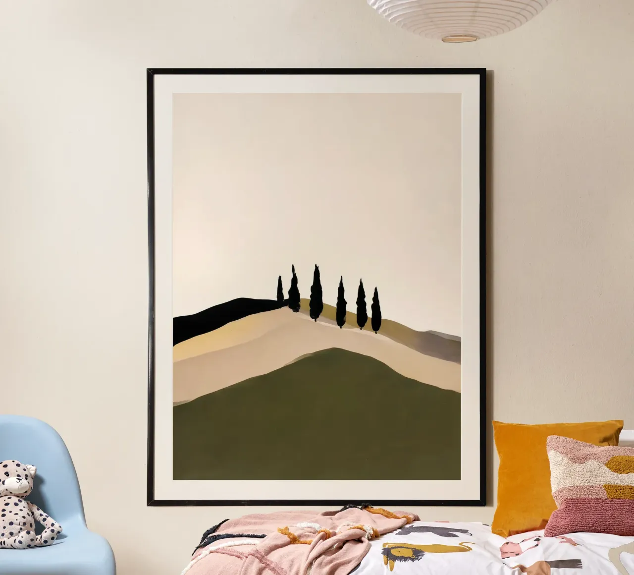 Cypress Horizon 2 poster con telaio in alluminio da Seed & Signal