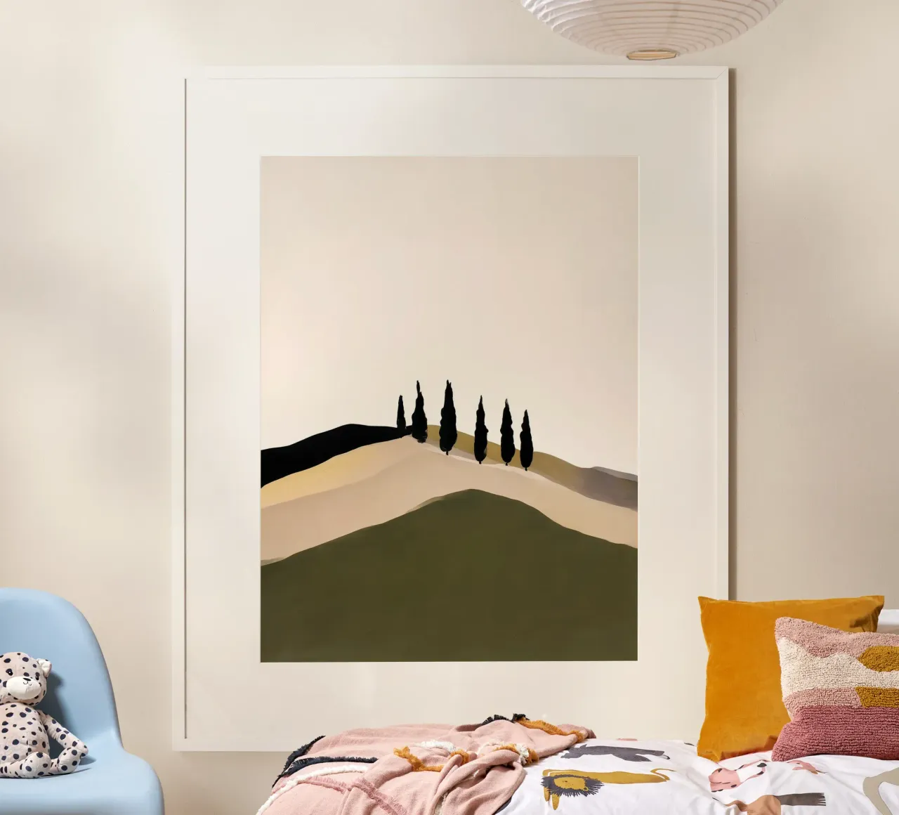 Cypress Horizon 2 poster con telaio in alluminio da Seed & Signal