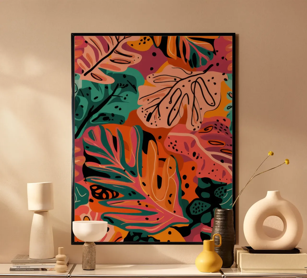 Fogliame autunnale infuocato poster da Lyra Glaze