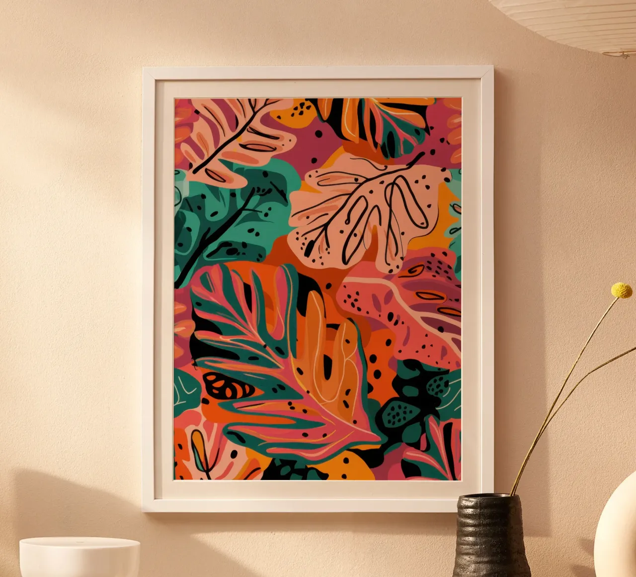 Fogliame autunnale infuocato poster da Lyra Glaze