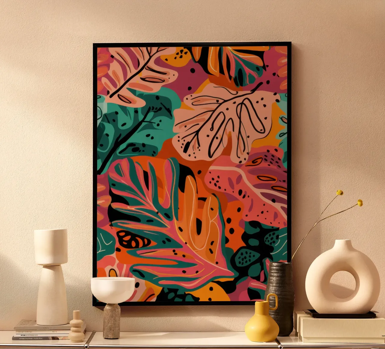 Fogliame autunnale infuocato poster da Lyra Glaze