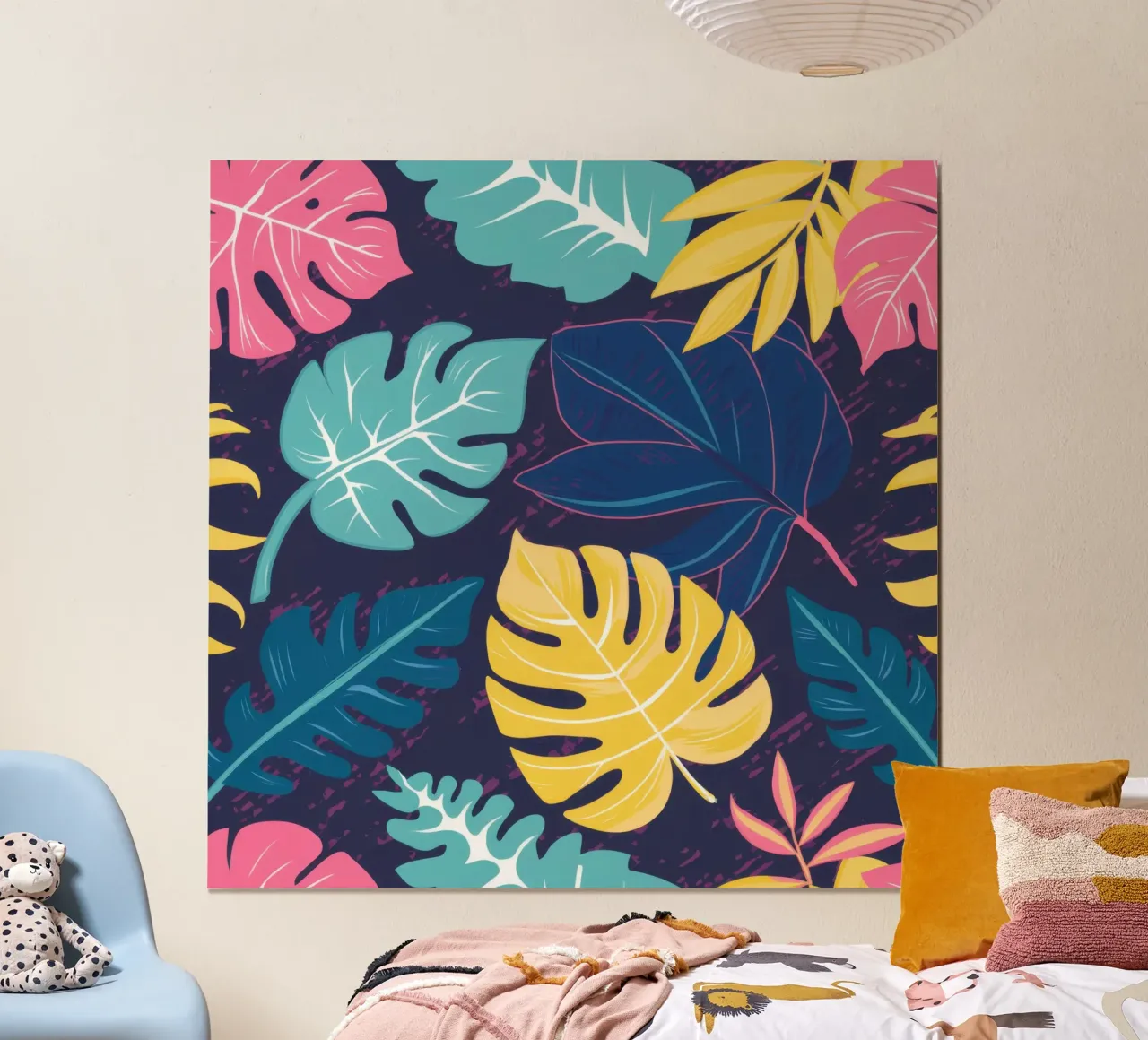 Modello Giungla di Mezzanotte poster con telaio in plastica da Astra Mist