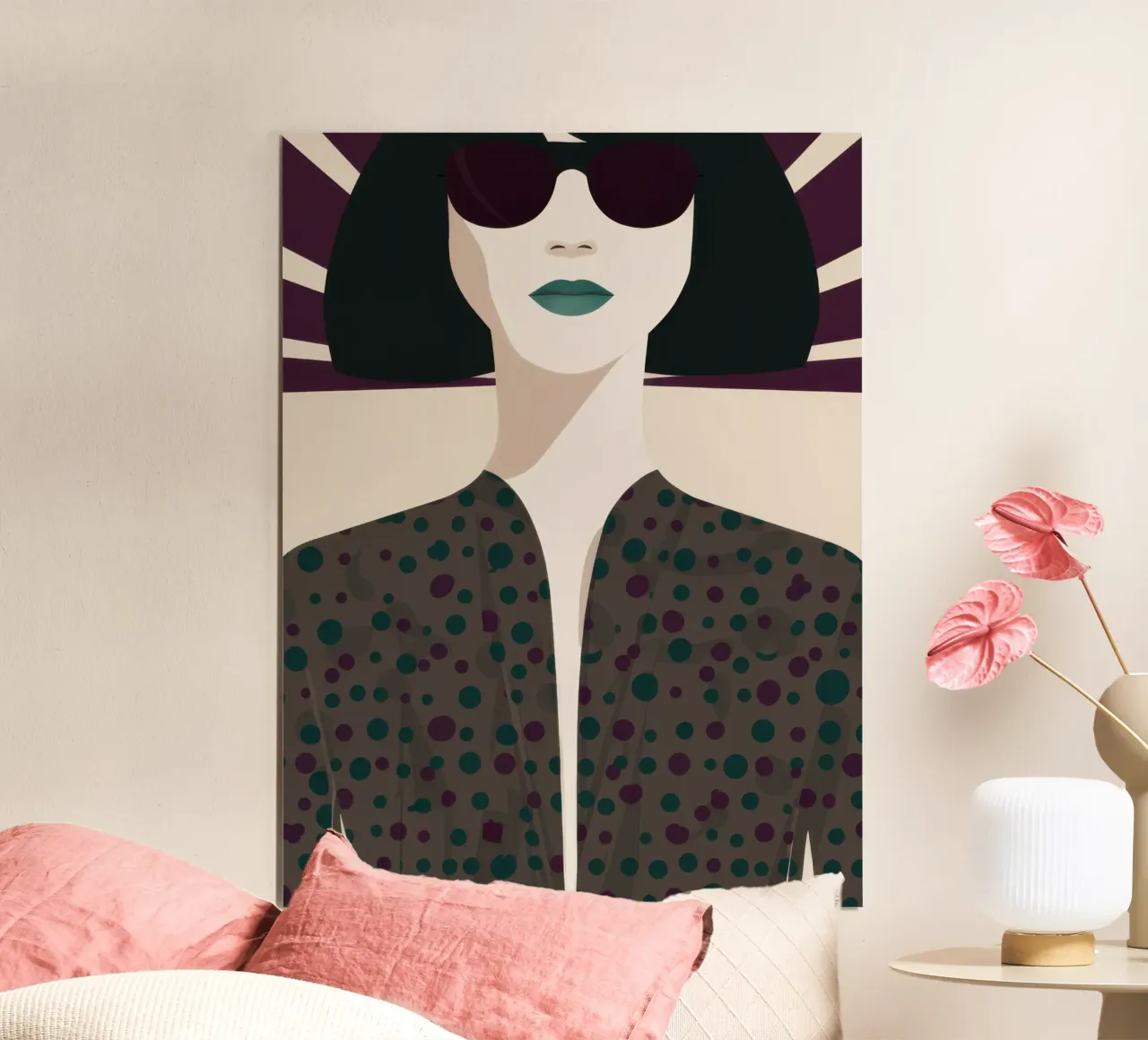 Chic Shadowed Gaze poster by Lyra Glaze