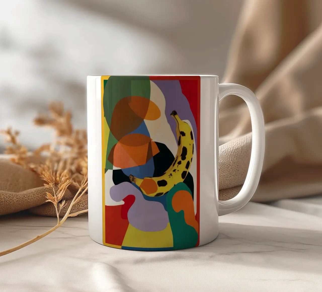 Insalata di frutta cubista tazza in ceramica da Lyra Glaze