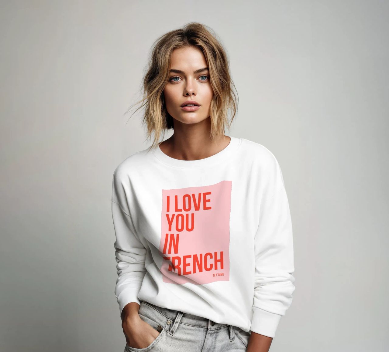 Ti amo in francese felpa da fltmfrance