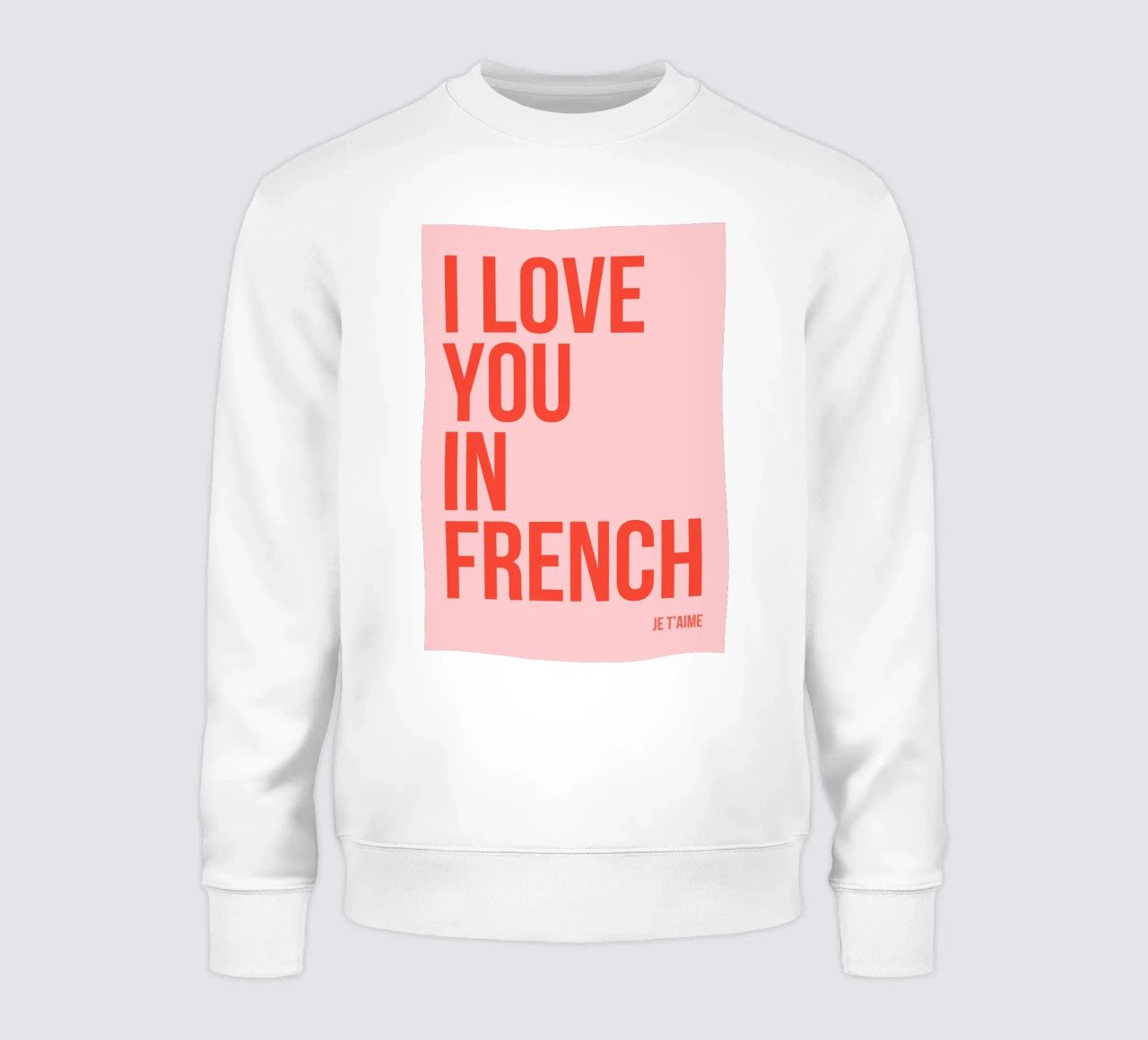 Ti amo in francese felpa da fltmfrance