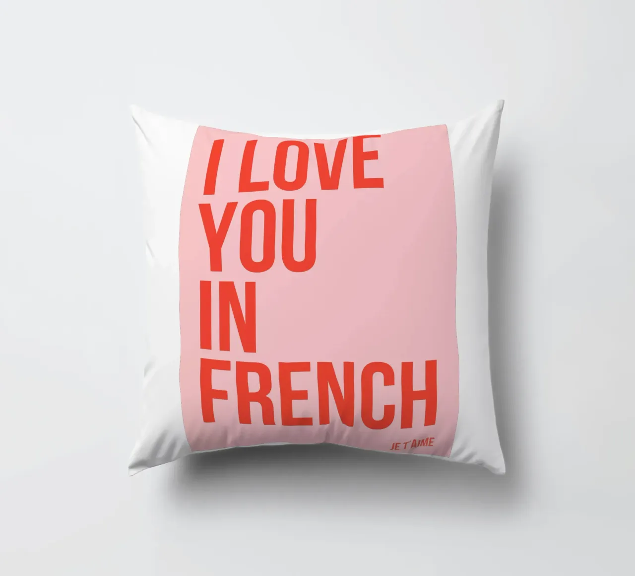 Ti amo in francese cuscino da fltmfrance