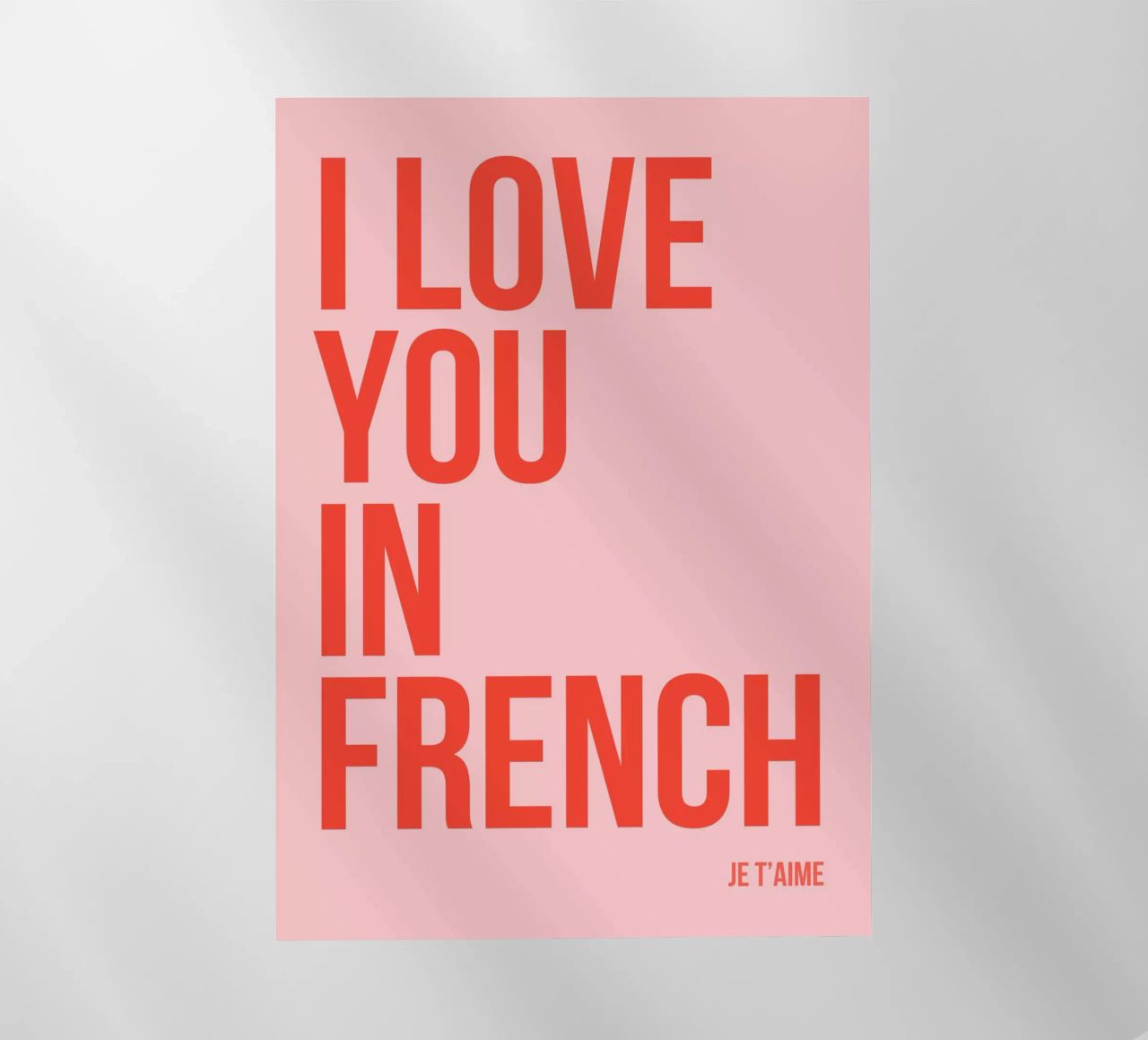 Ti amo in francese pellicola backlit da fltmfrance