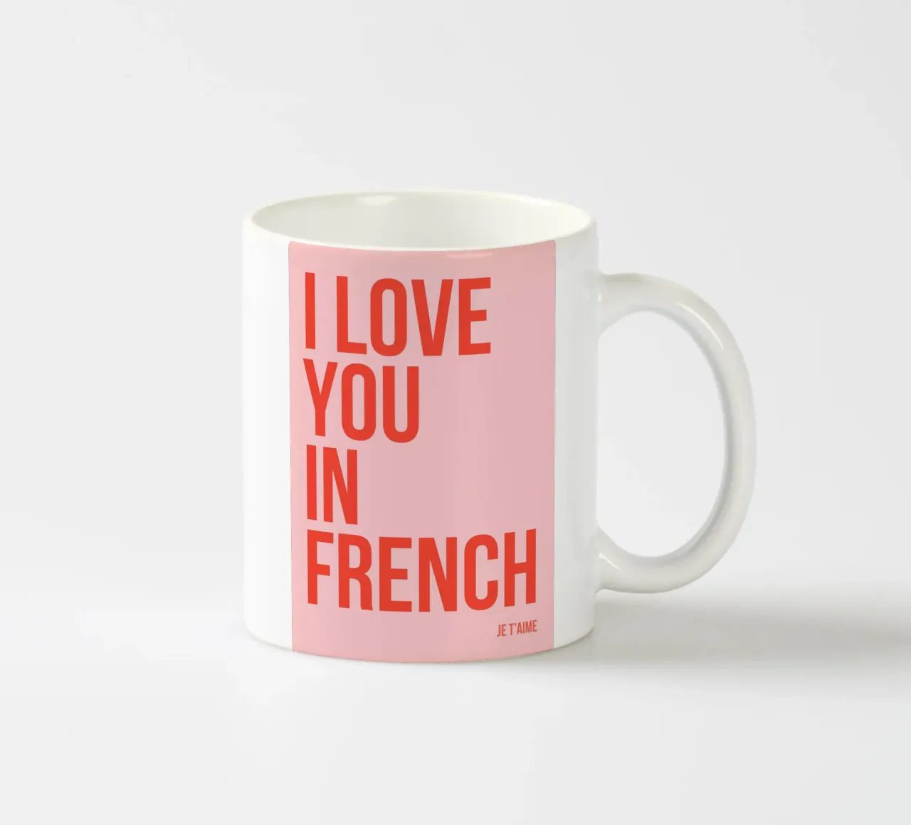 Te quiero en francés taza de cerámica de fltmfrance