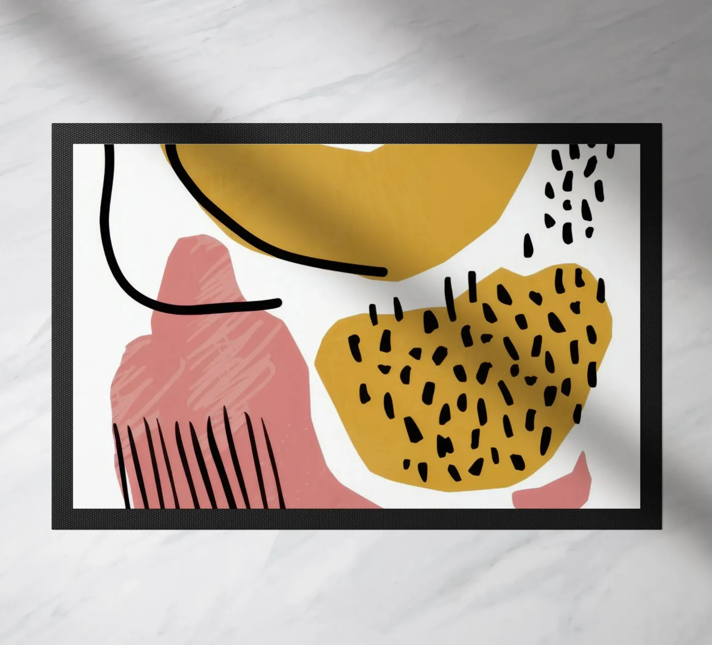 Abstract Shape Dance doormat by Lyra Glaze