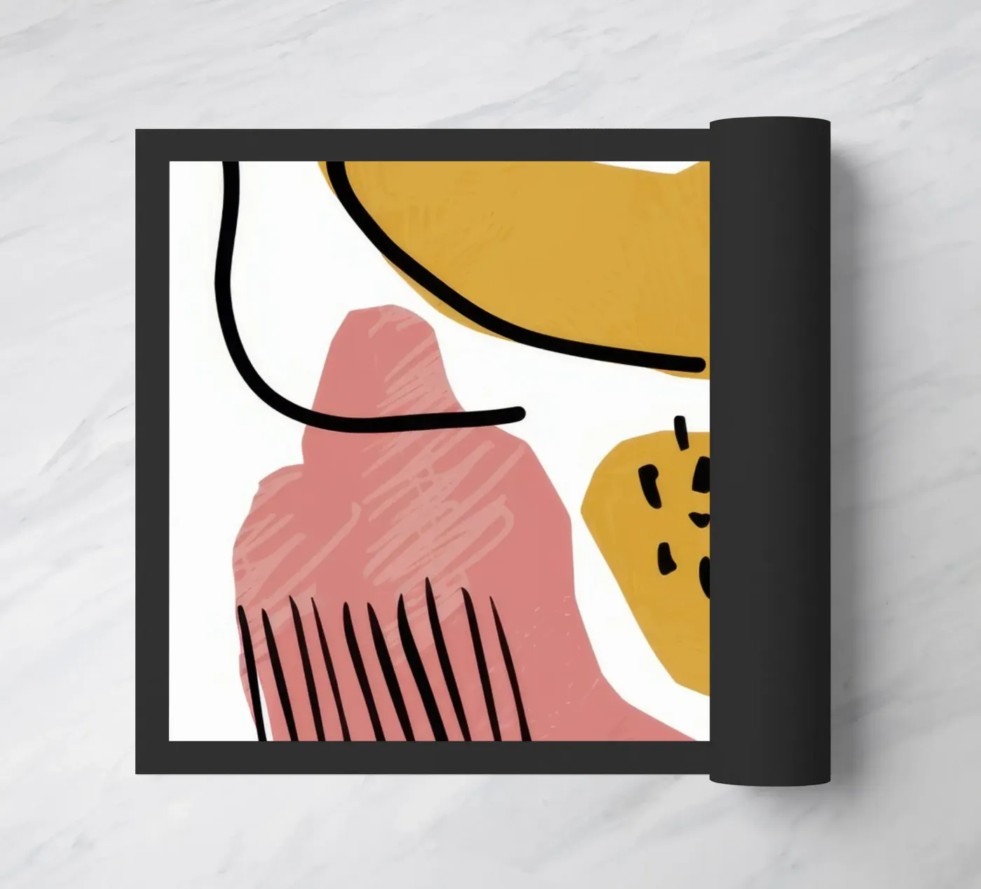 Abstract Shape Dance doormat by Lyra Glaze