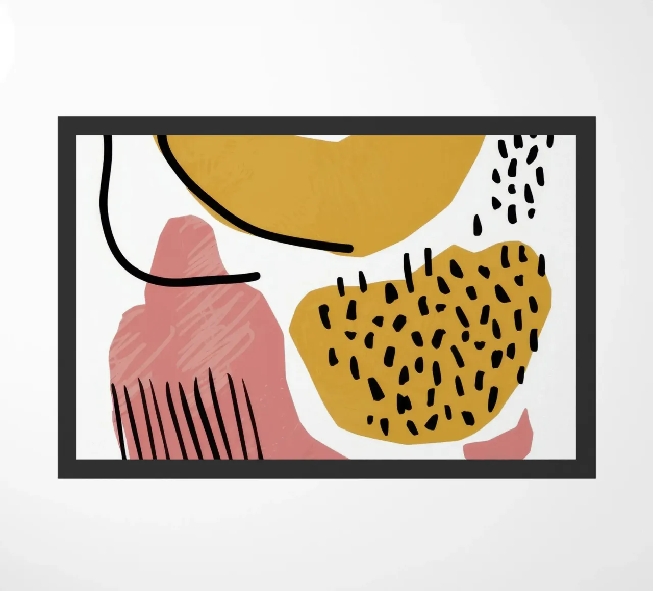 Abstract Shape Dance doormat by Lyra Glaze