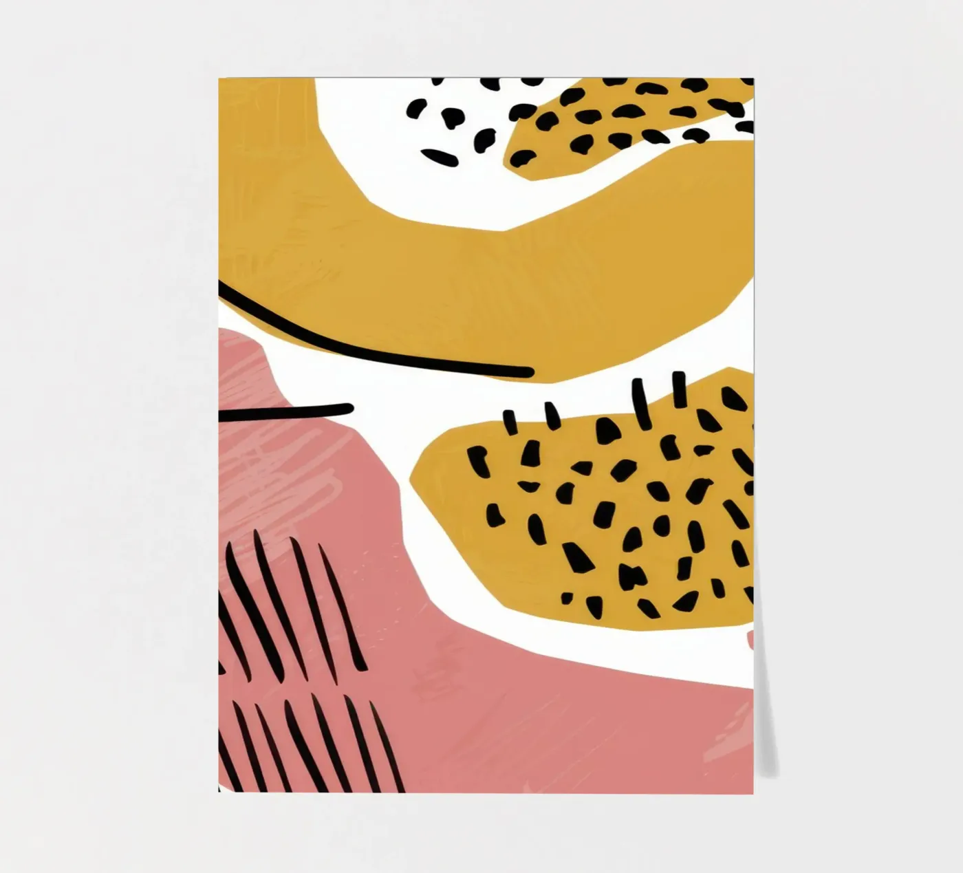 Abstracte vorm dans stickervel van Lyra Glaze