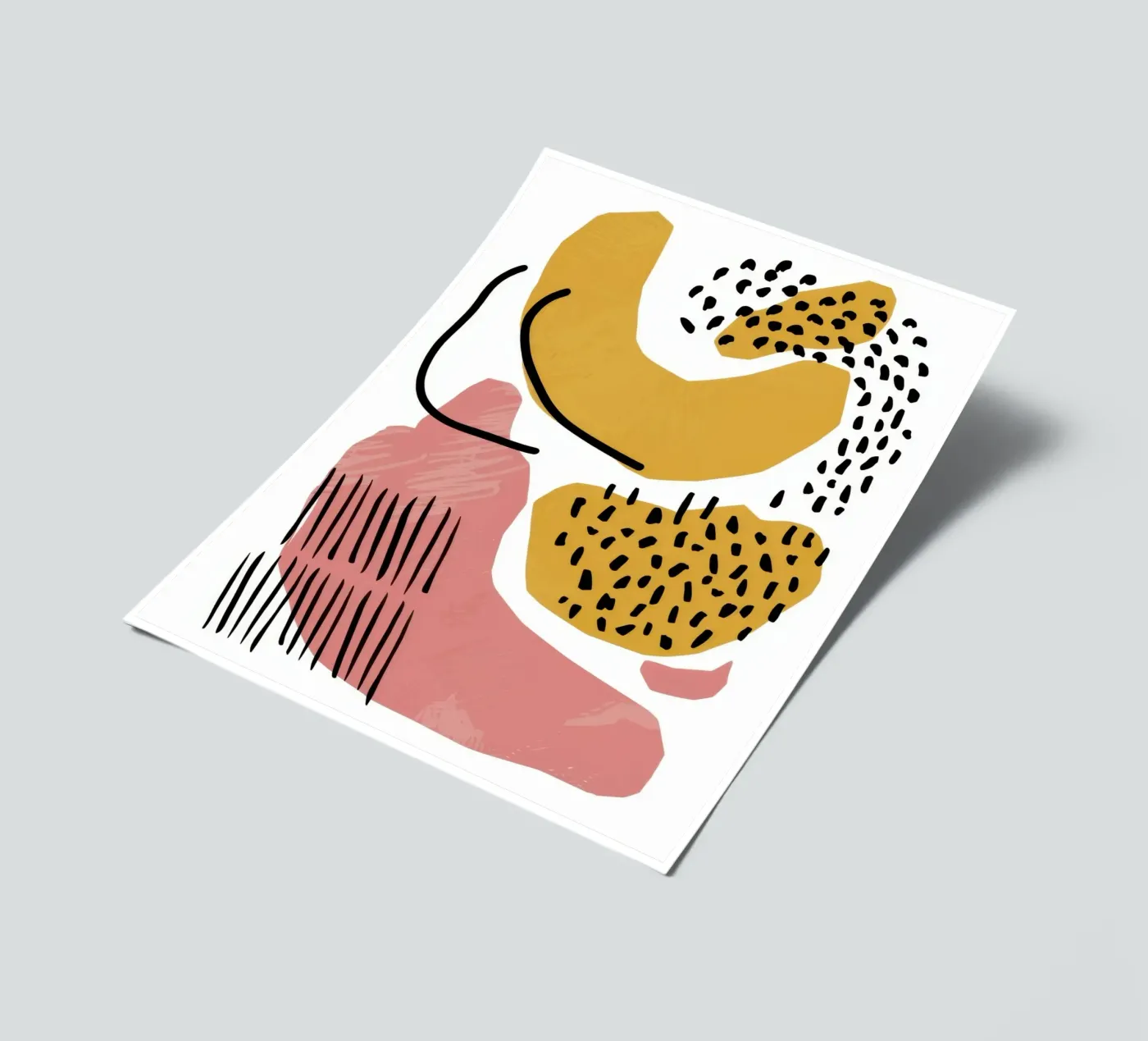 Abstracte vorm dans stickervel van Lyra Glaze