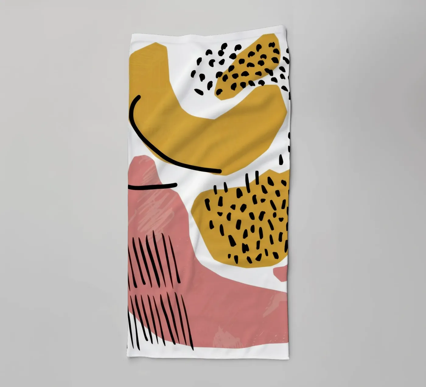 Abstract Shape Dance towel by Lyra Glaze