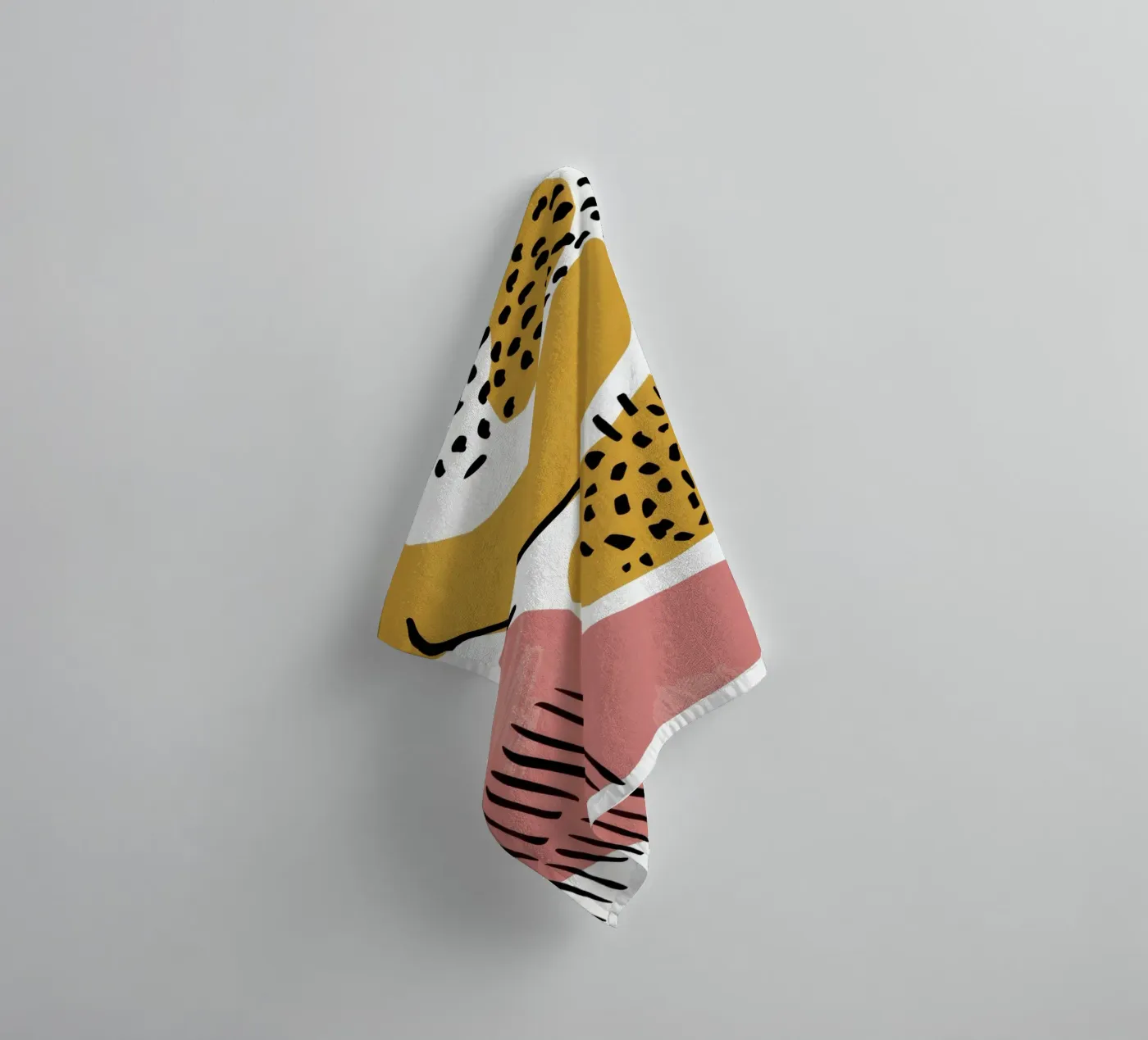 Abstract Shape Dance towel by Lyra Glaze