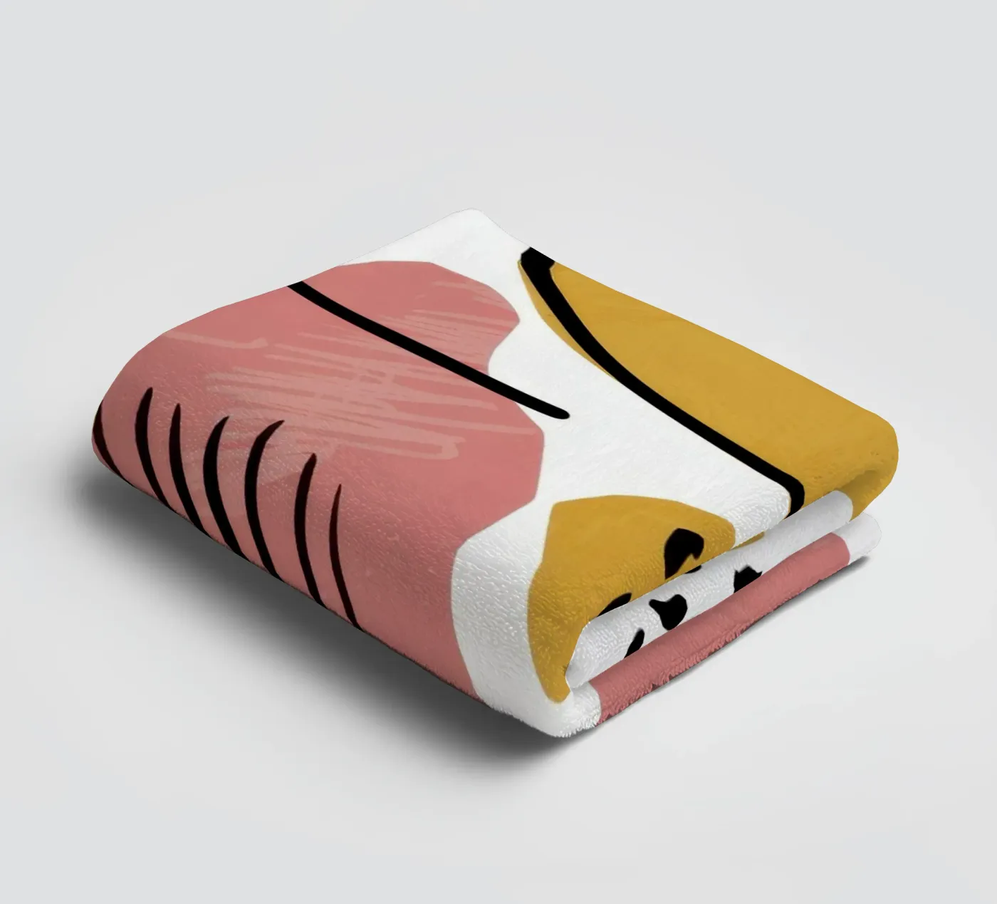 Abstract Shape Dance towel by Lyra Glaze