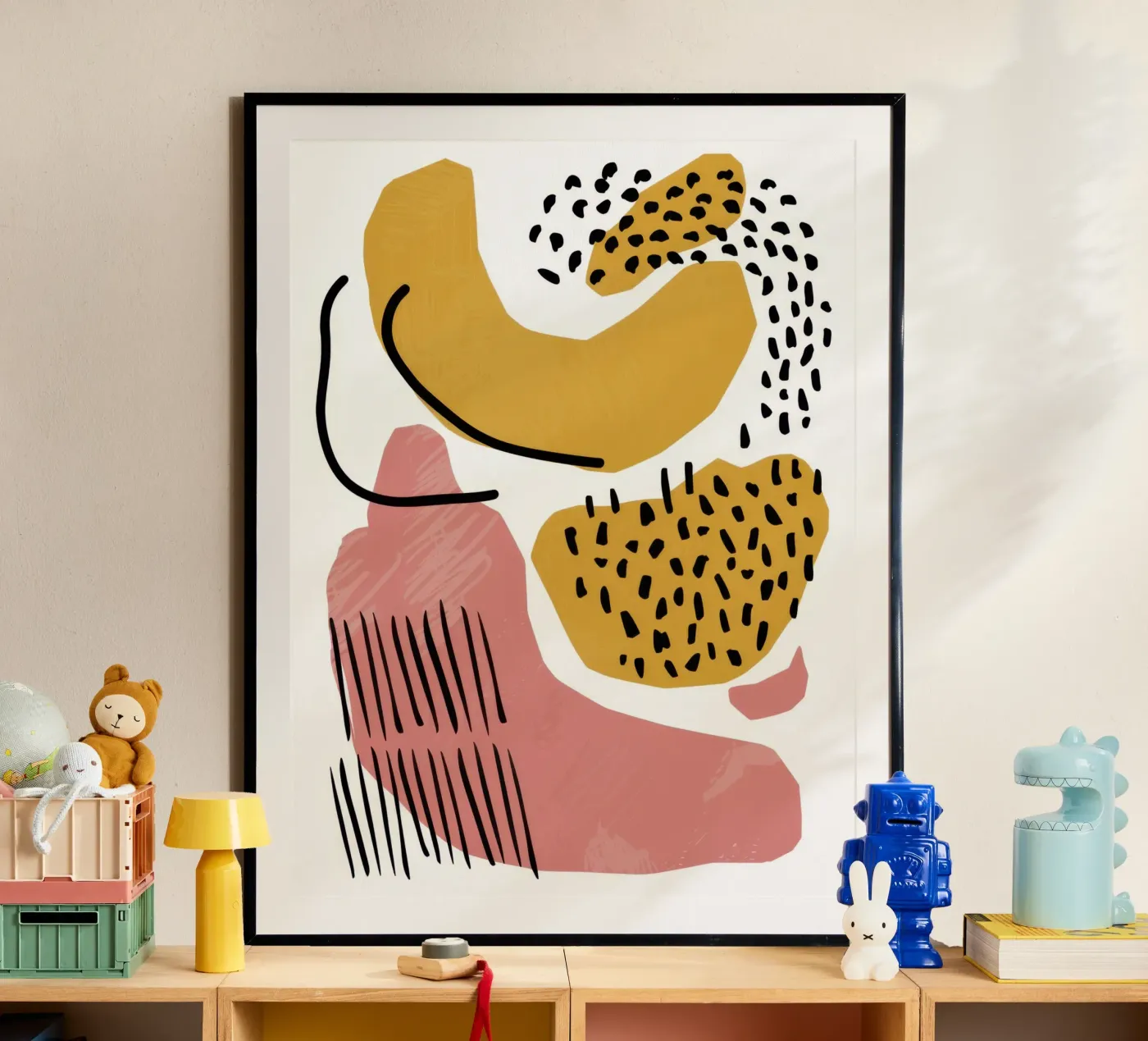 Abstract Shape Dance poster by Lyra Glaze