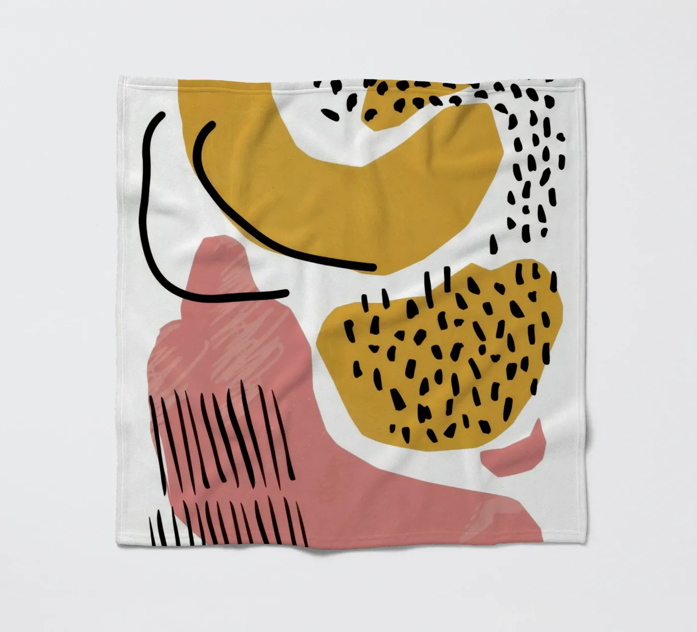 Abstracte vorm dans fleecedeken van Lyra Glaze