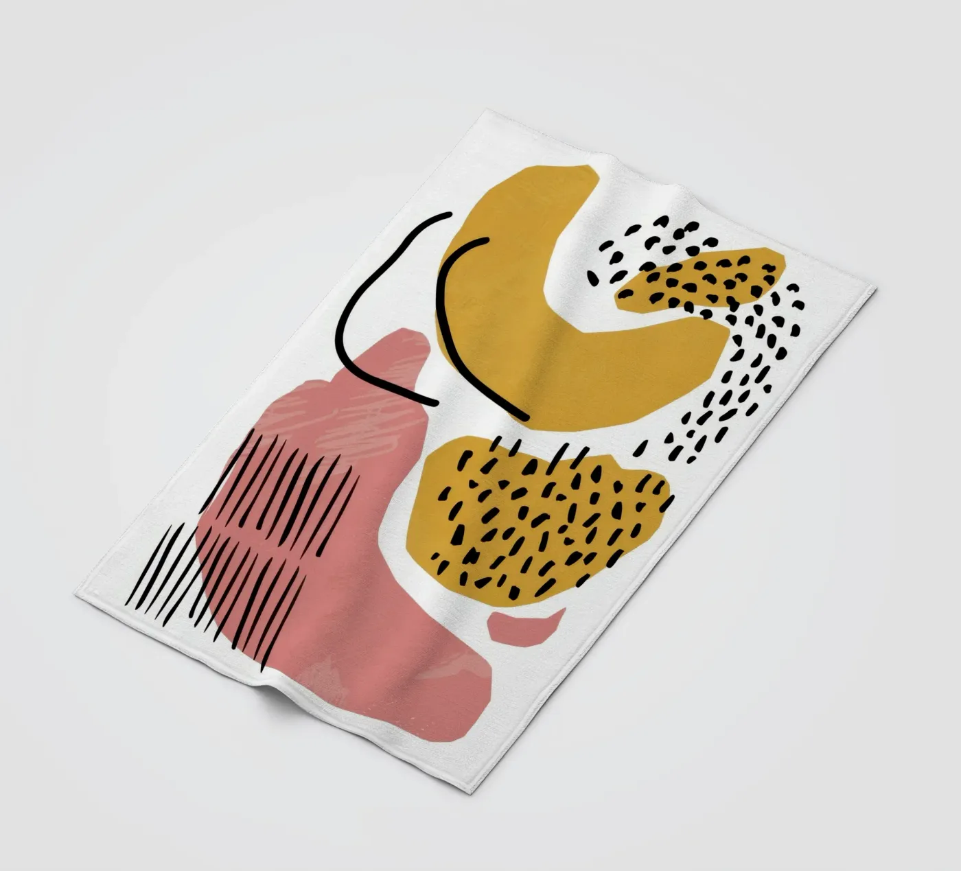 Abstracte vorm dans fleecedeken van Lyra Glaze