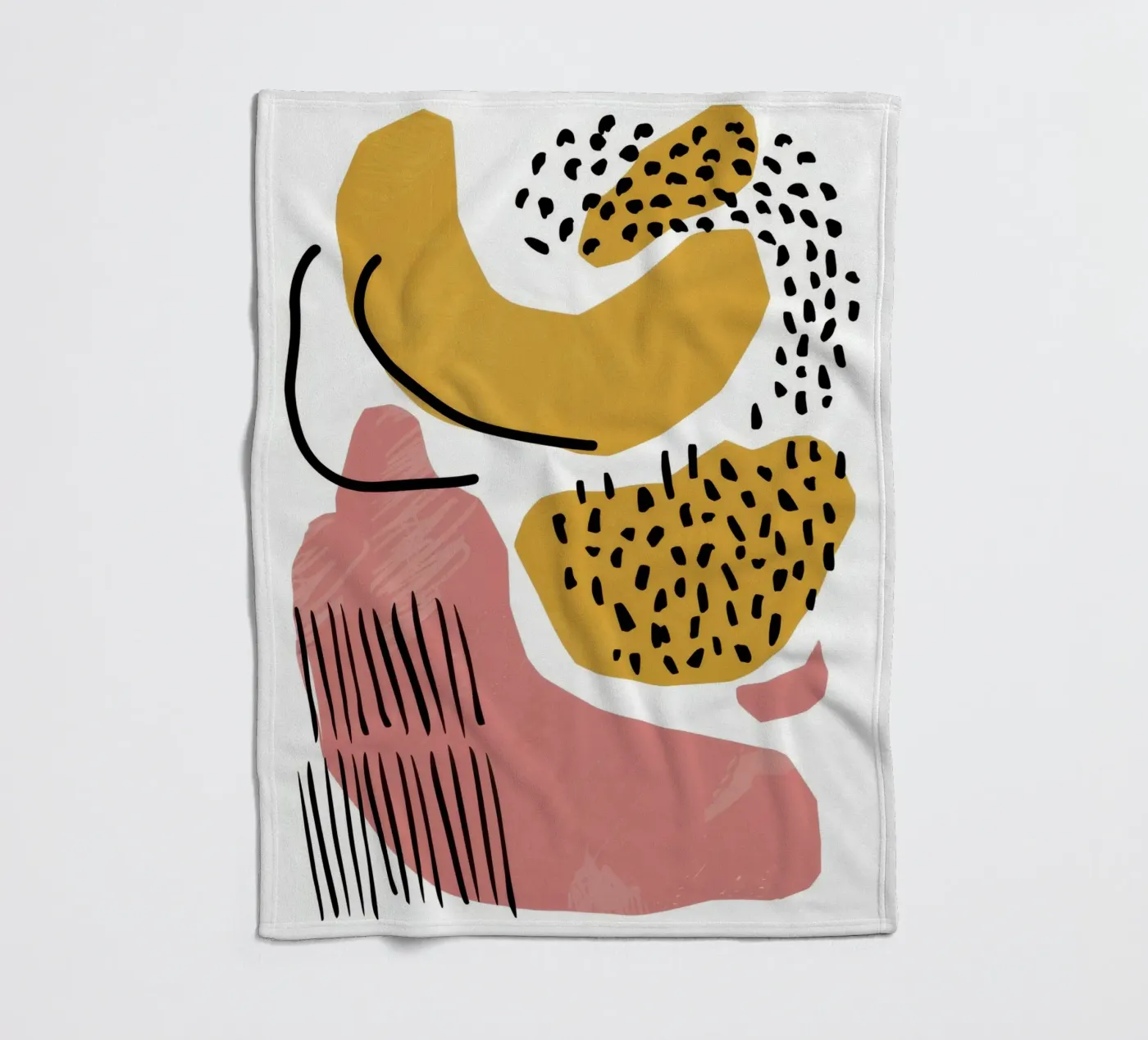 Abstracte vorm dans fleecedeken van Lyra Glaze