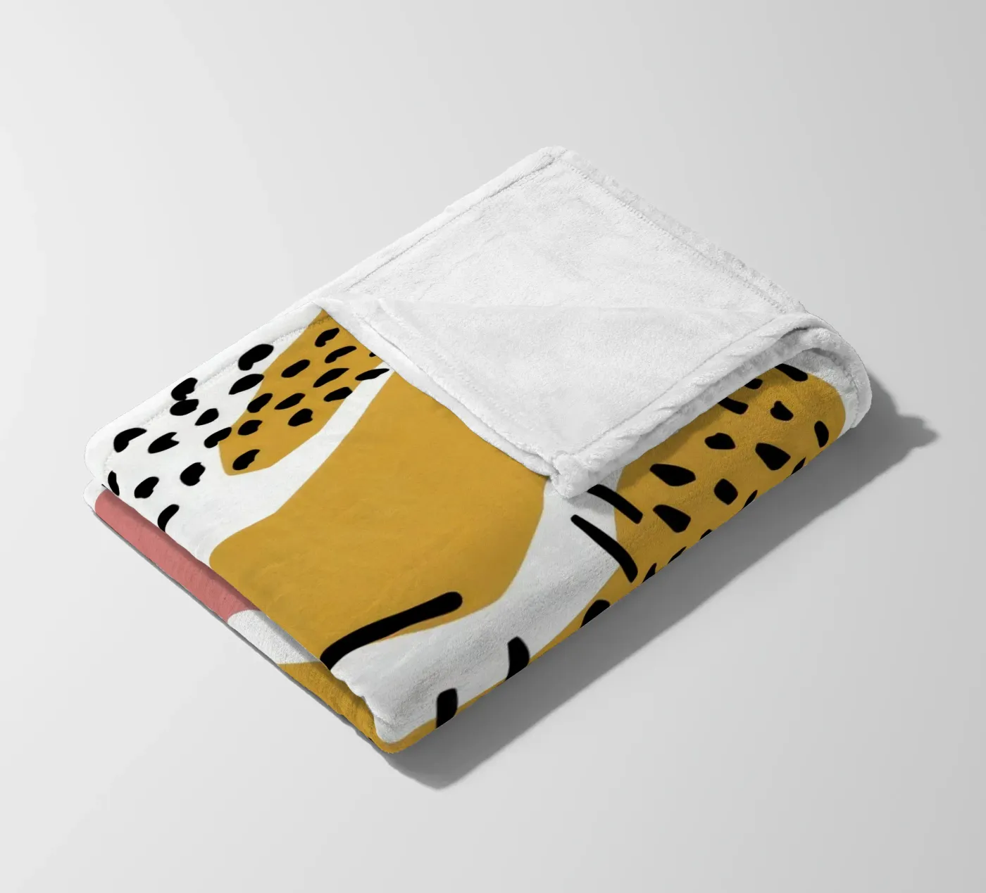 Abstracte vorm dans fleecedeken van Lyra Glaze