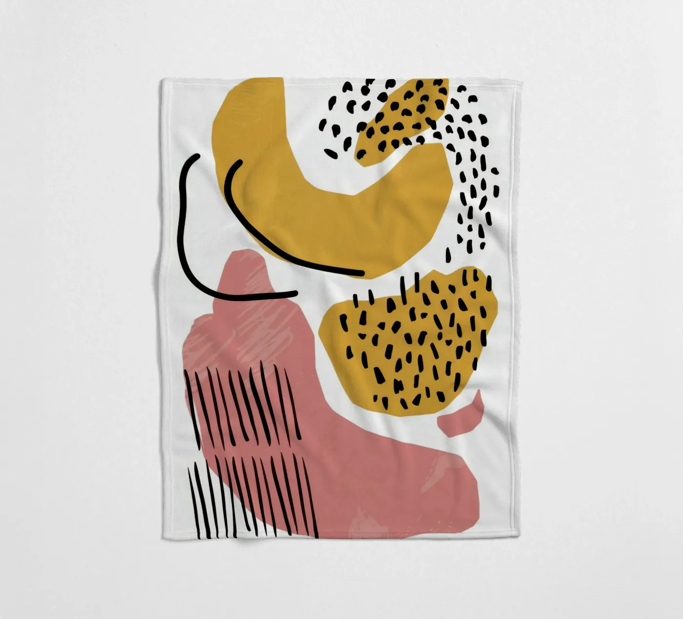 Abstracte vorm dans fleecedeken van Lyra Glaze