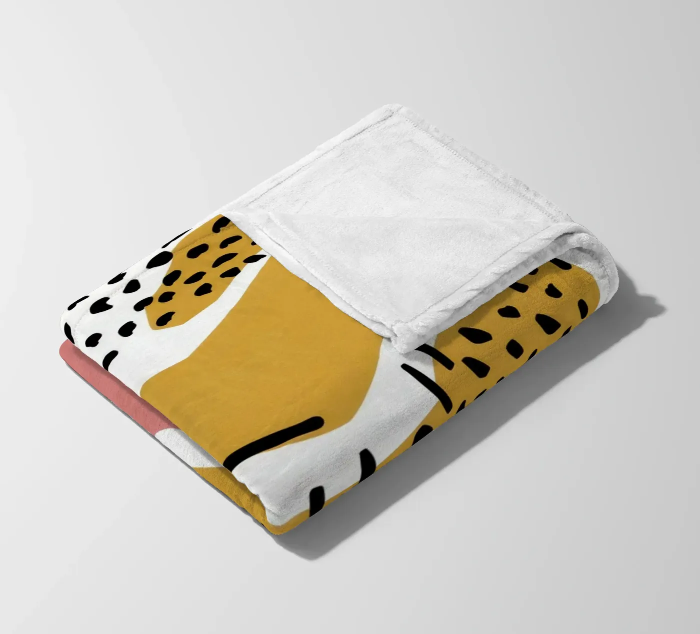 Abstracte vorm dans fleecedeken van Lyra Glaze