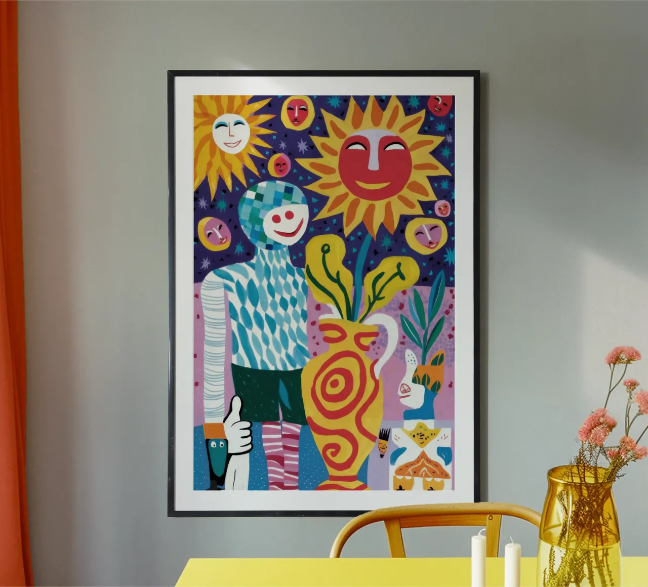 Persone psichedeliche del sole poster da Lyra Glaze