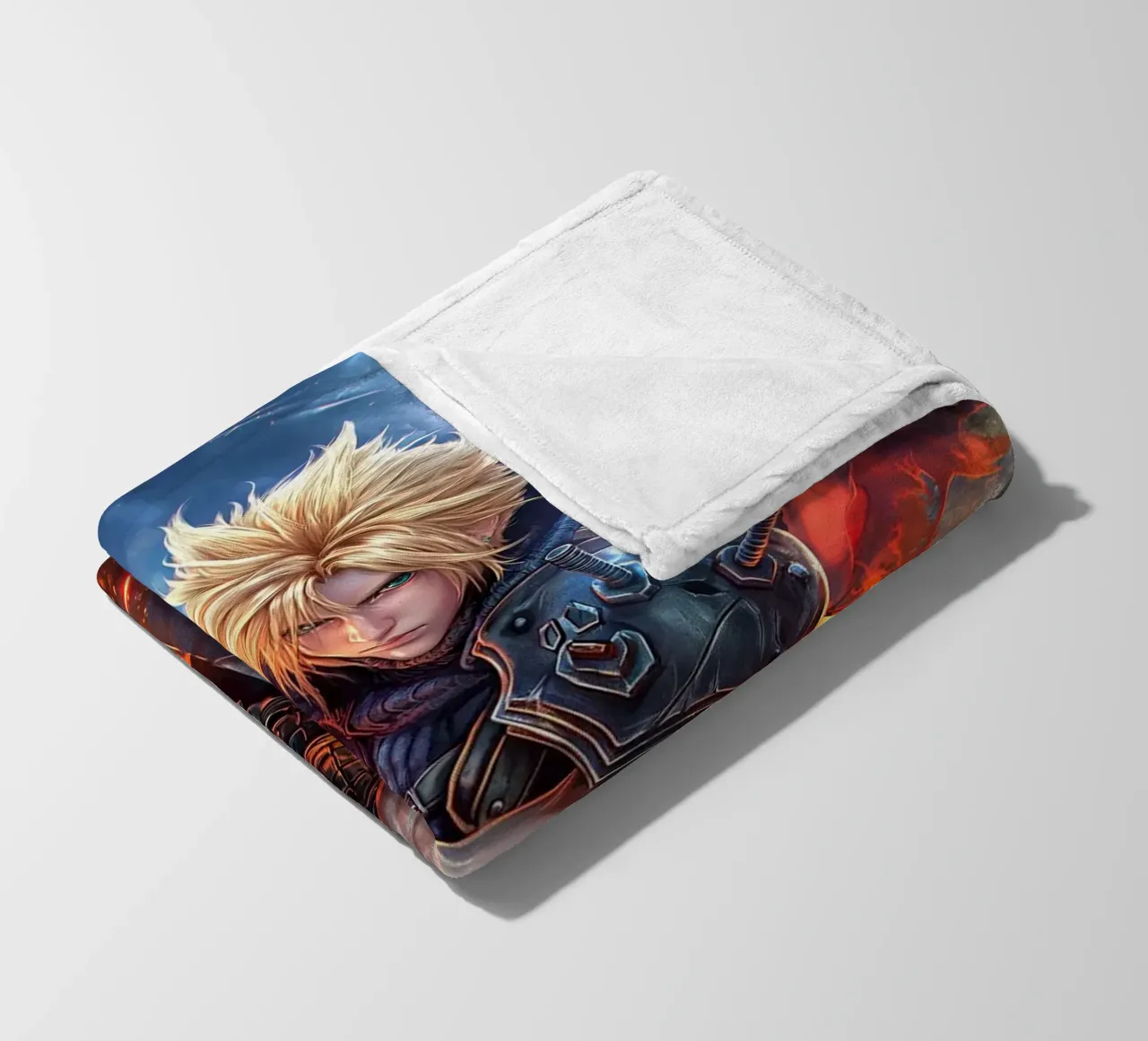 Cloud Strife Final Fantasy VII FF7 coperta in pile da Fleur de Lys