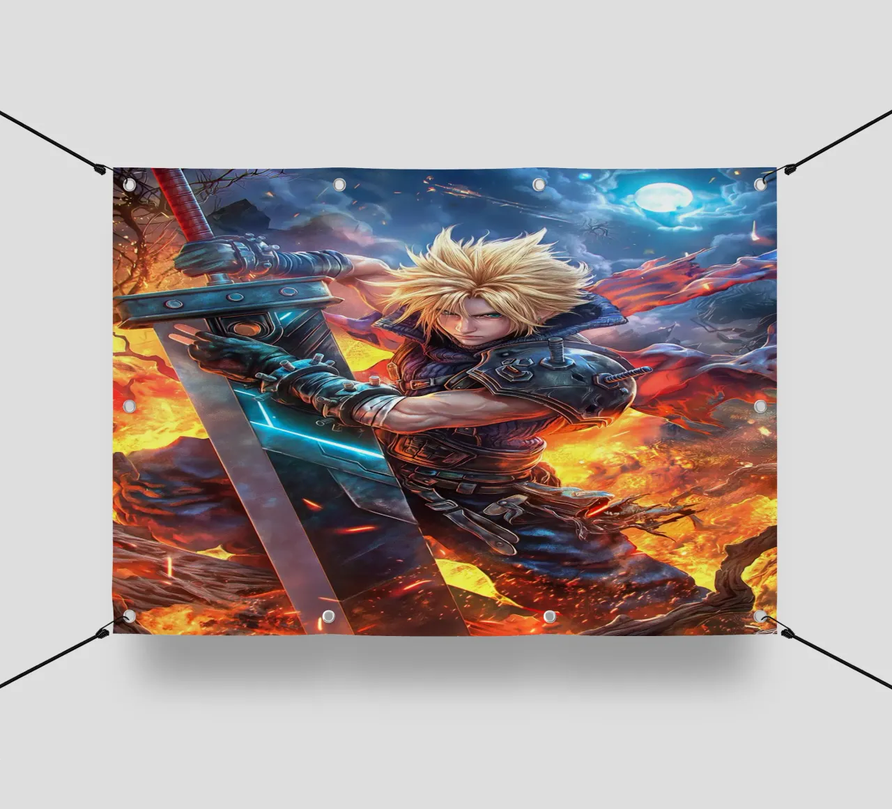 Cloud Strife Final Fantasy VII FF7 telo in pvc da Fleur de Lys