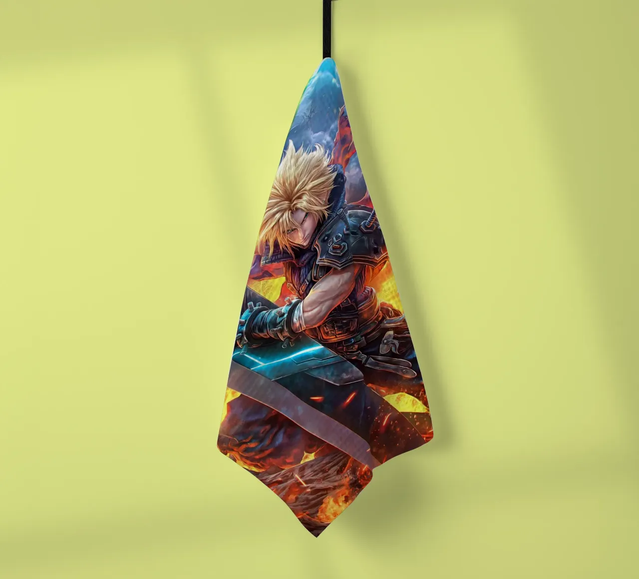 Cloud Strife Final Fantasy VII FF7 canovaccio da cucina da Fleur de Lys