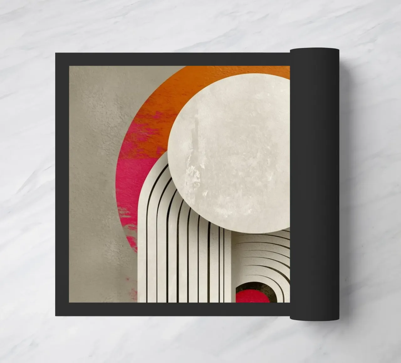 Creative circle formation doormat by Carinaprint