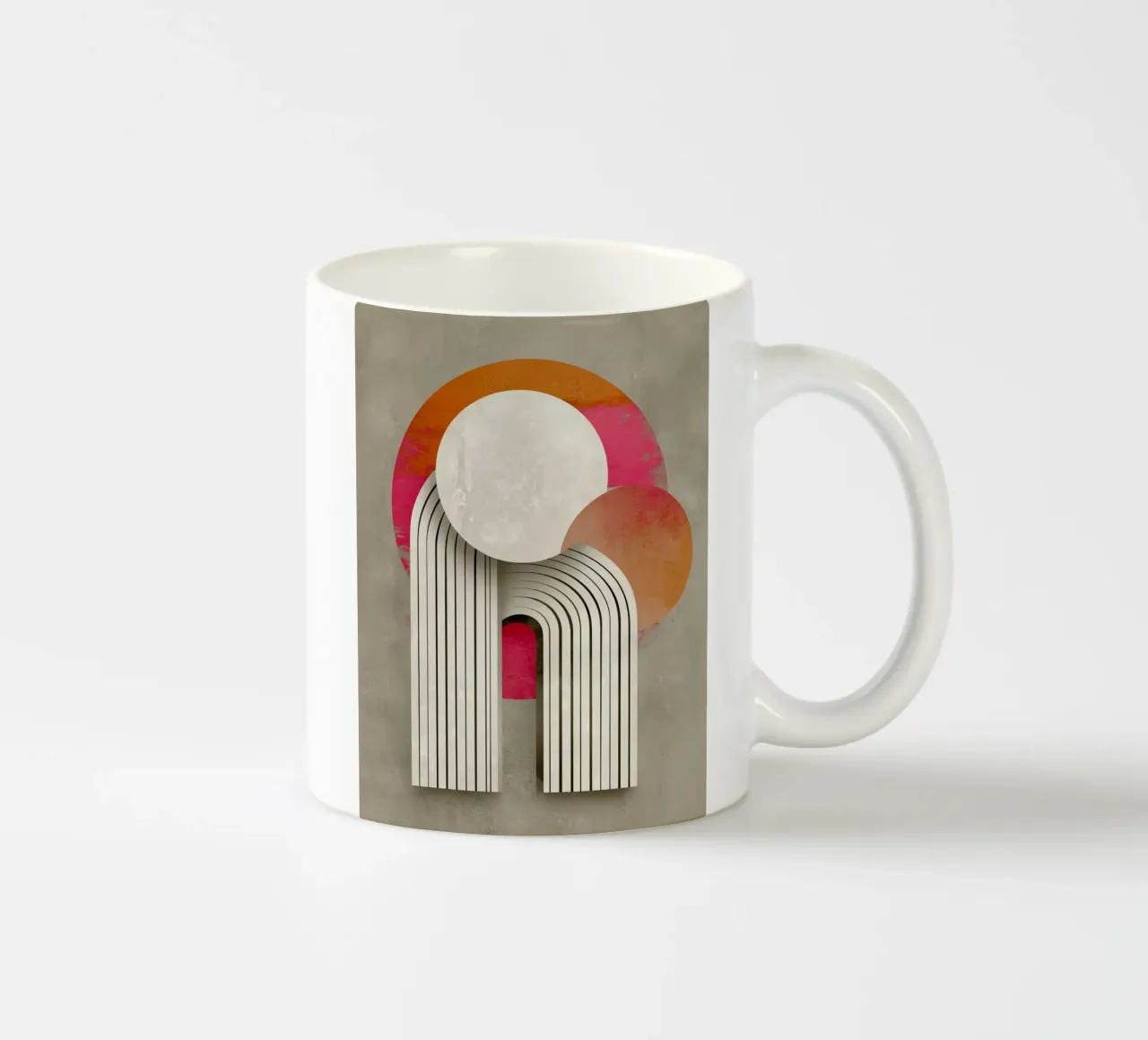 Creative circle formation ceramic mug by Carinaprint