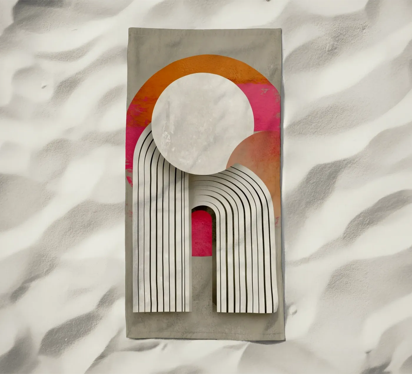 Création d'un cercle créatif serviette de plage de Carinaprint