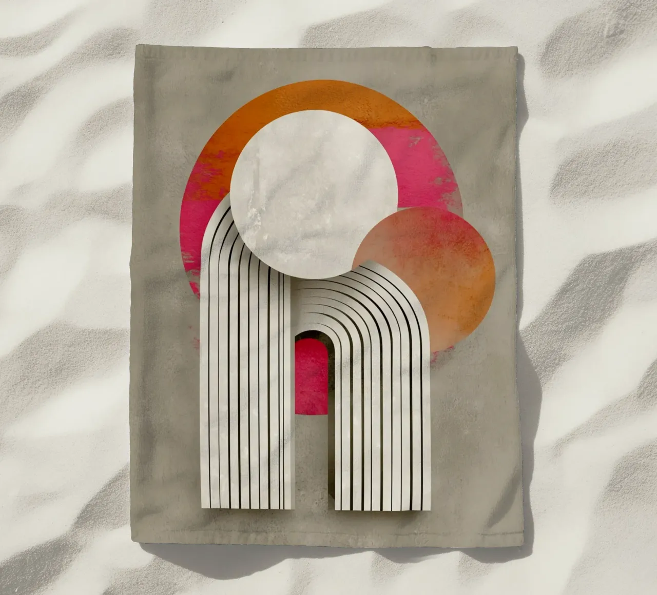 Creative circle formation telo mare da Carinaprint