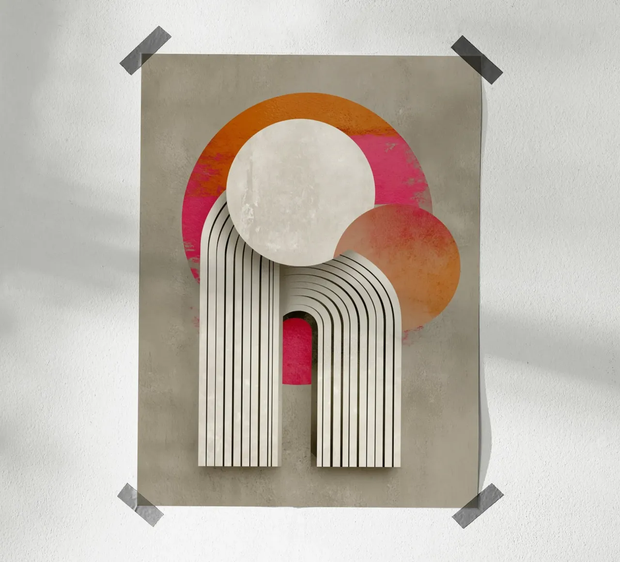 Creatieve cirkelvorming poster van Carinaprint