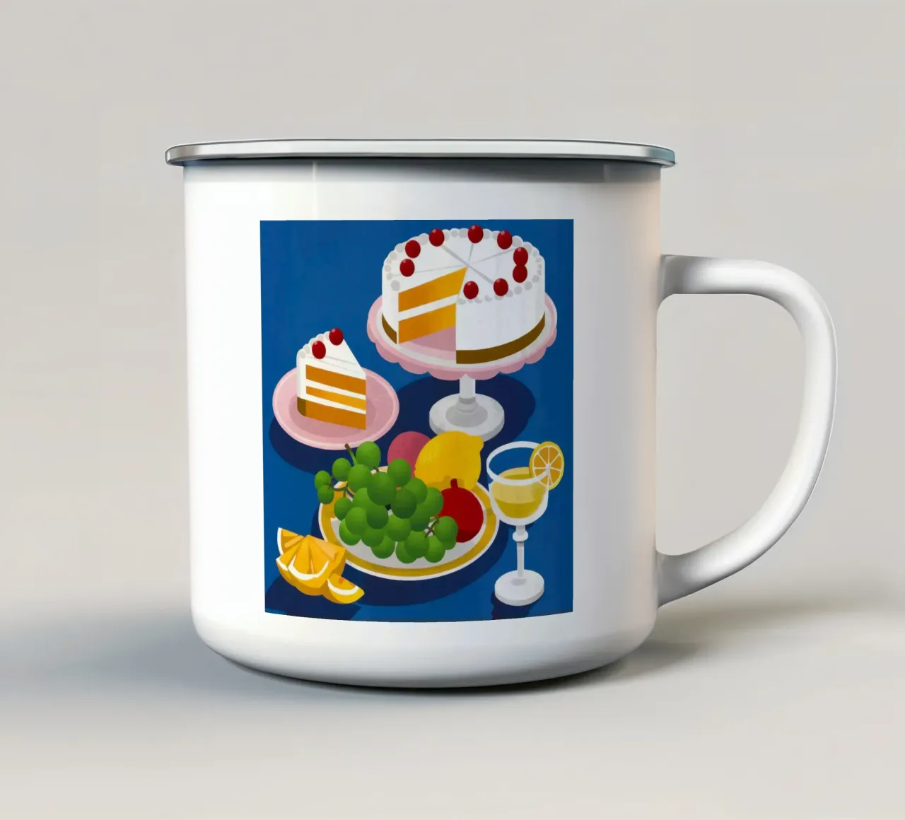 Crema spalmabile per torte decadenti tazza in smalto da Lyra Glaze