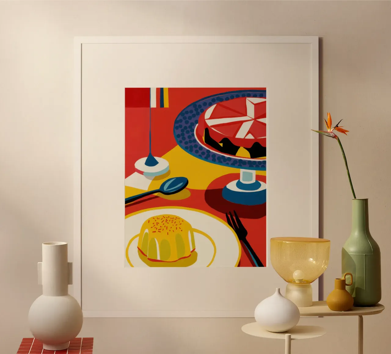 Flan e torta poster da Lyra Glaze