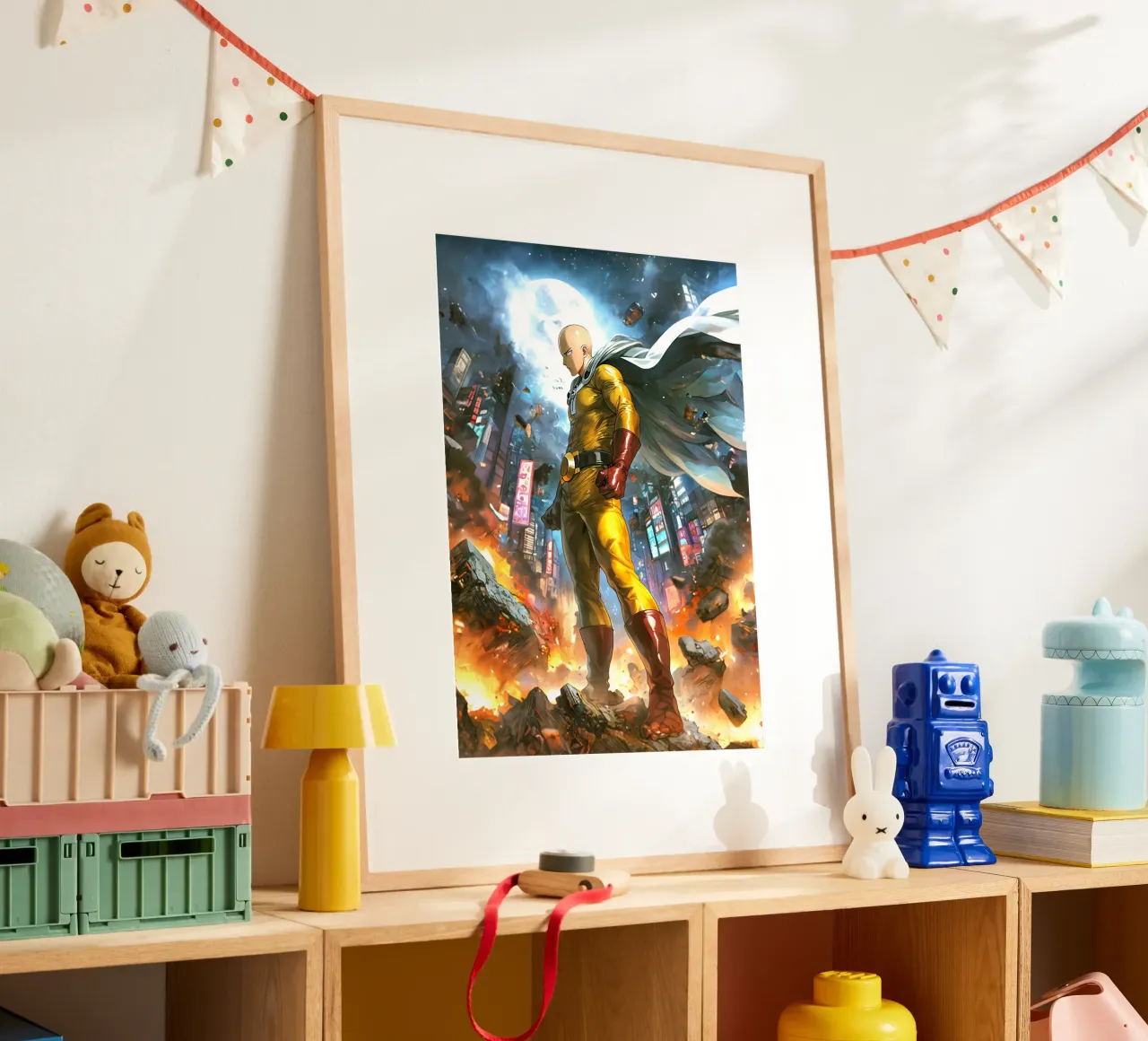 Saitama One Punch Man poster da Fleur de Lys