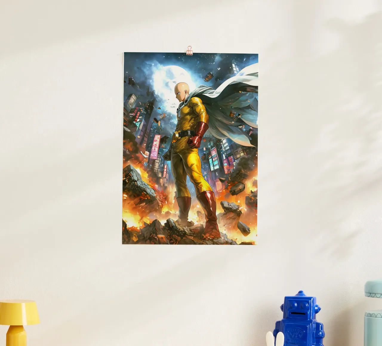 Saitama One Punch Man poster da Fleur de Lys