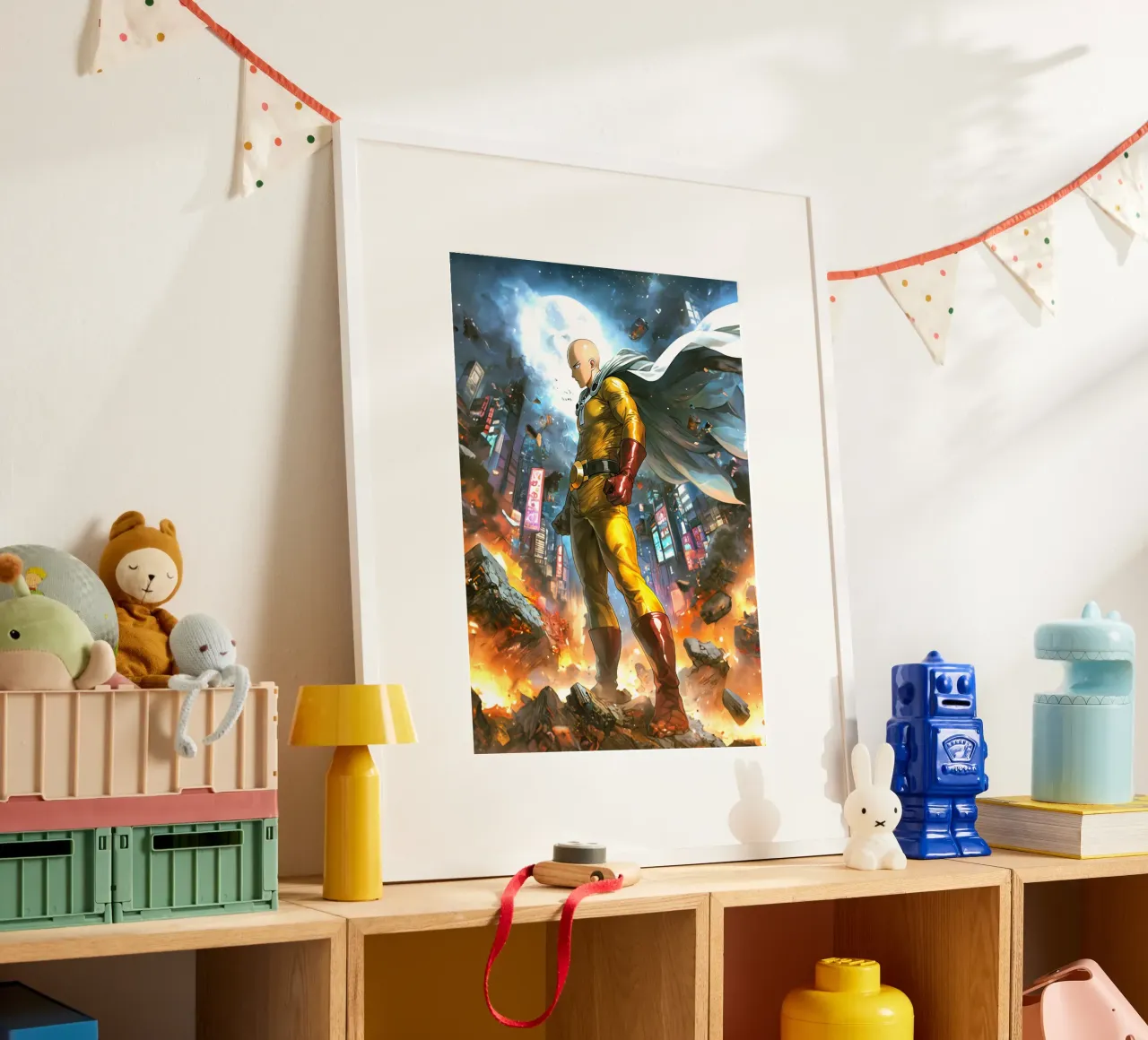 Saitama One Punch Man poster da Fleur de Lys