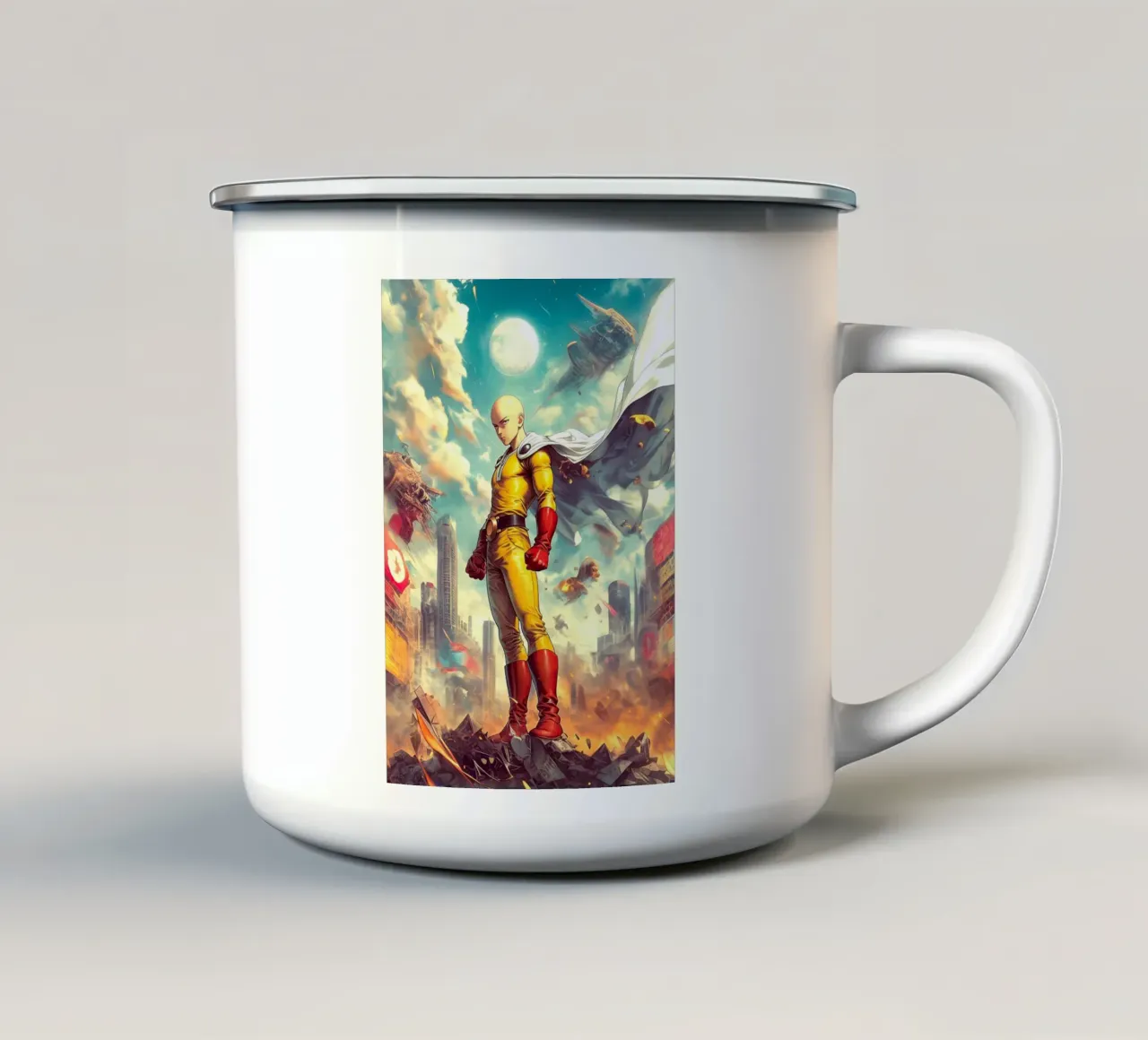 Saitama One Punch Man tazza in smalto da Fleur de Lys
