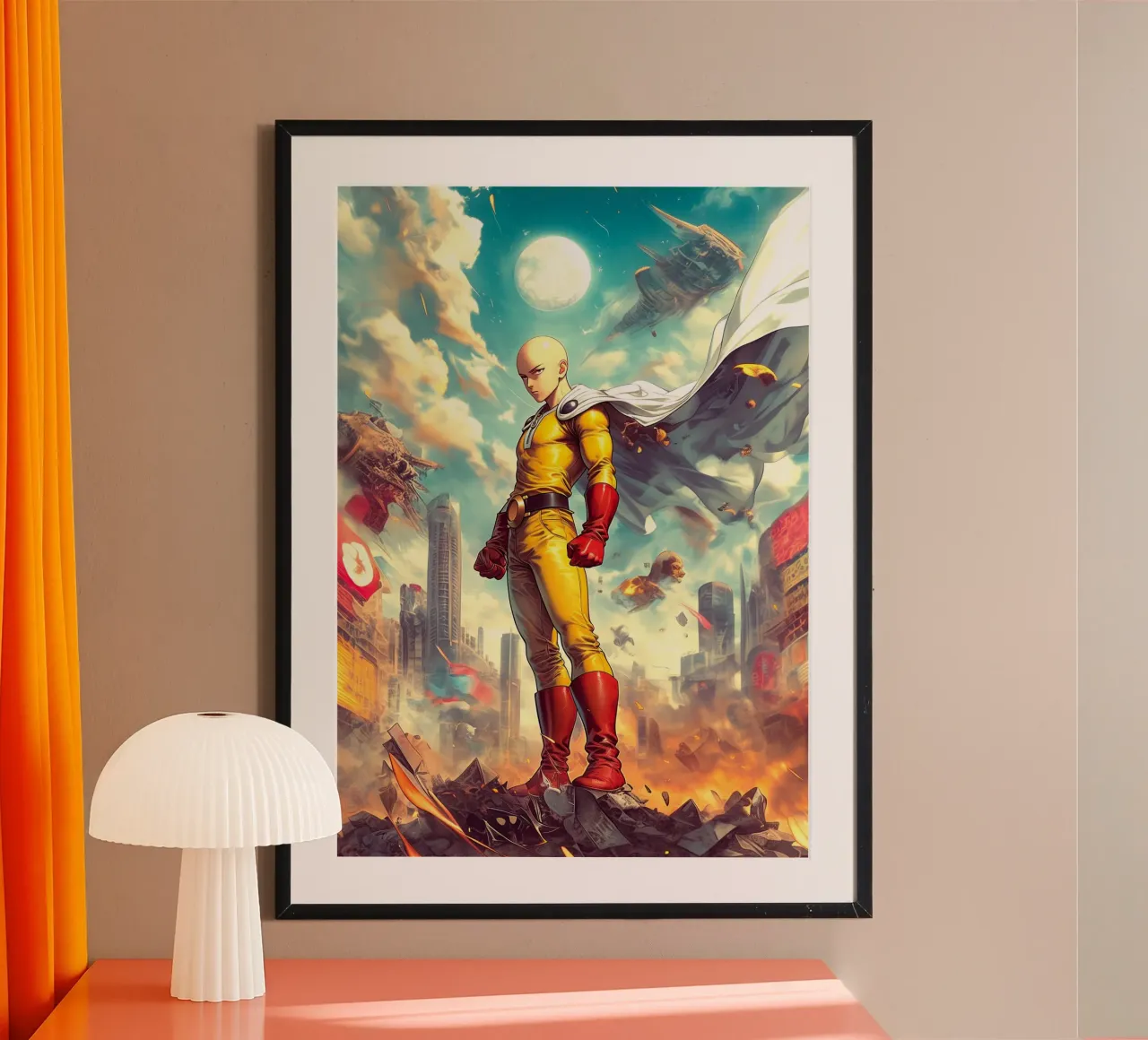 Saitama One Punch Man poster da Fleur de Lys