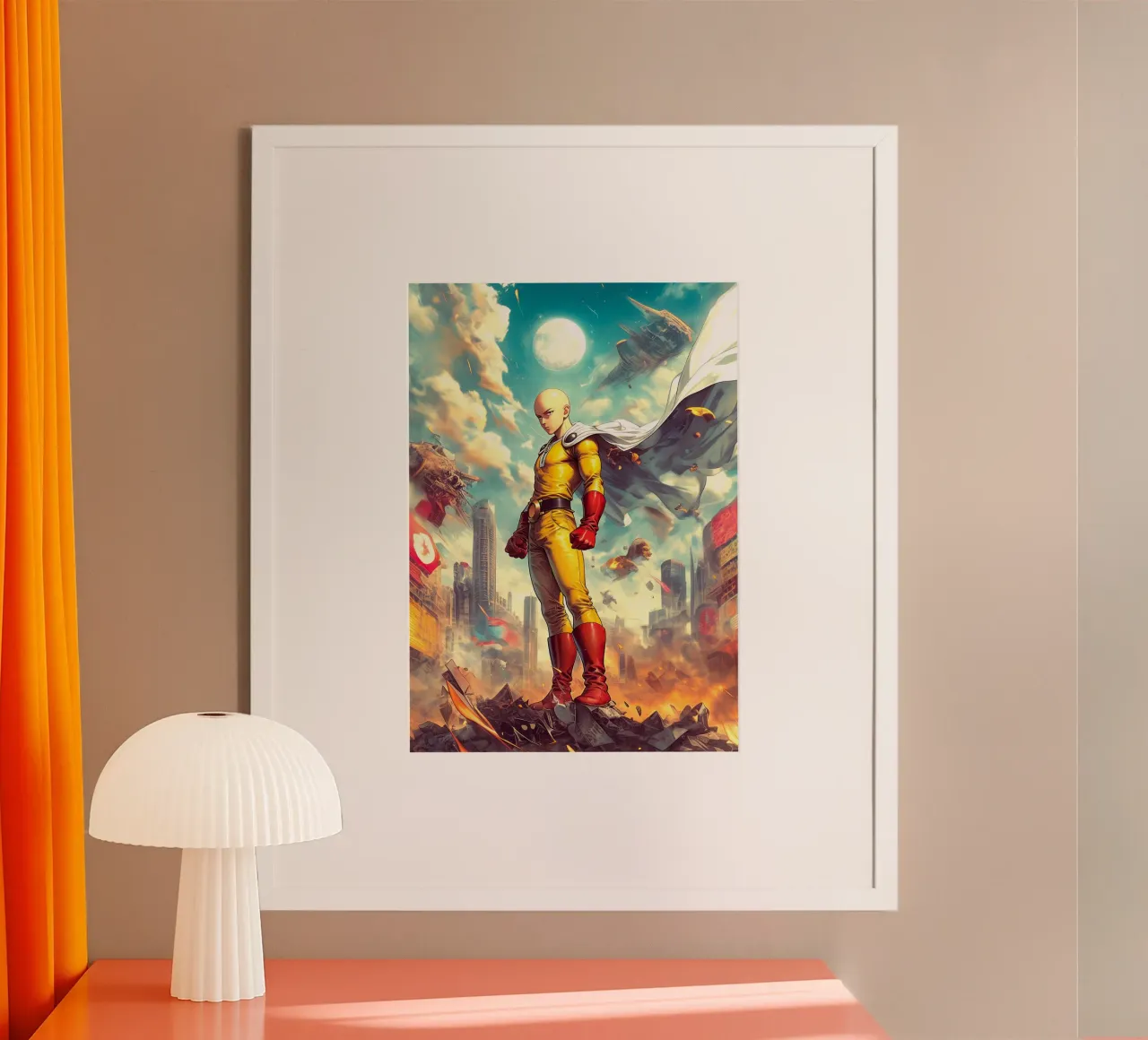 Saitama One Punch Man poster da Fleur de Lys