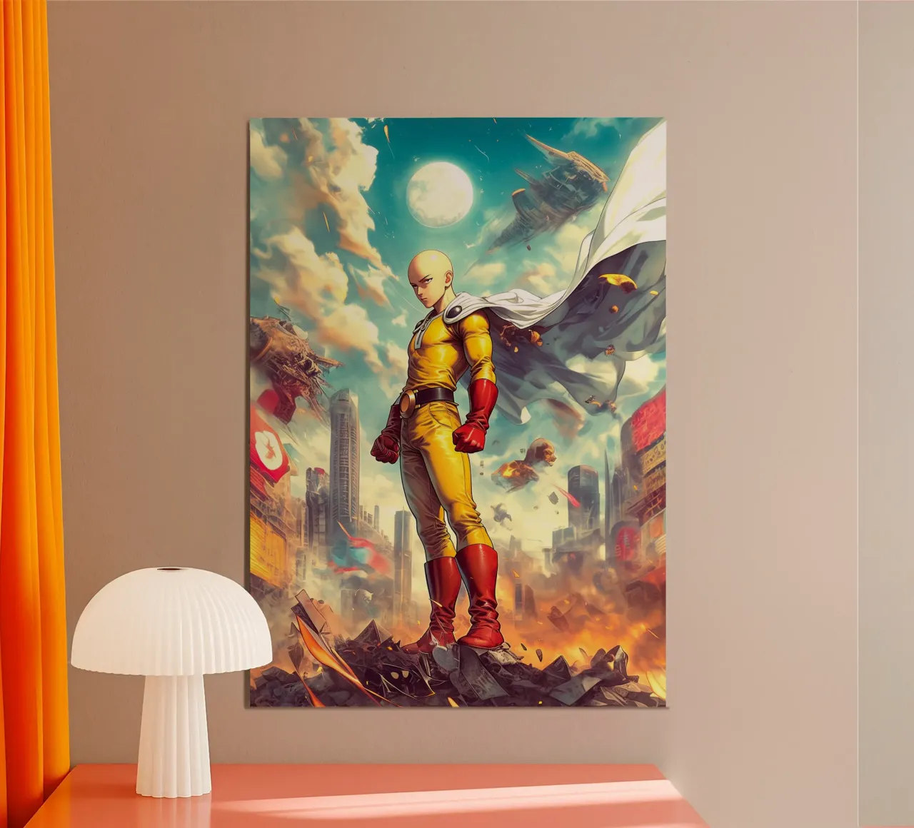 Saitama One Punch Man poster da Fleur de Lys