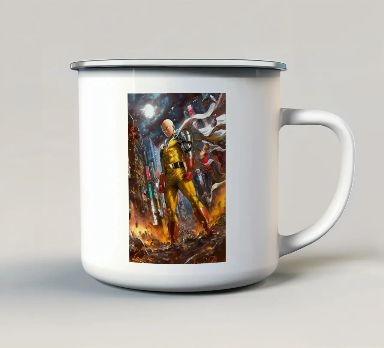 Saitama One Punch Man tazza in smalto da Fleur de Lys