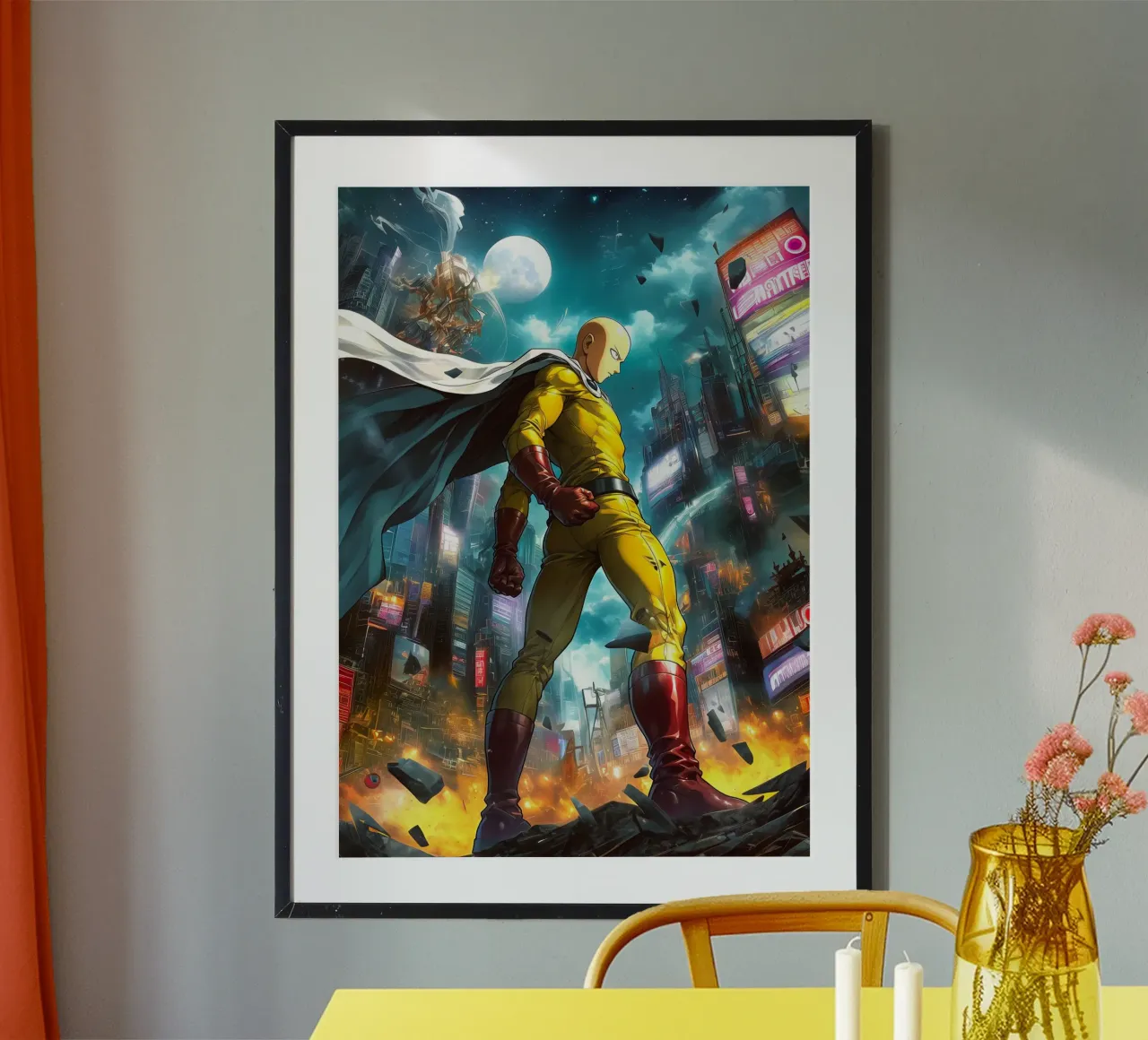 Saitama One Punch Man poster da Fleur de Lys