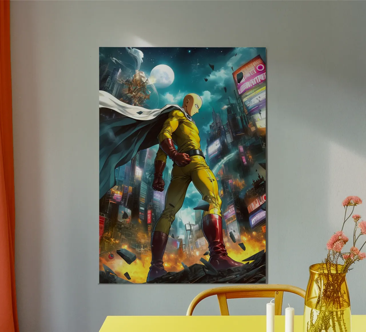 Saitama One Punch Man poster da Fleur de Lys