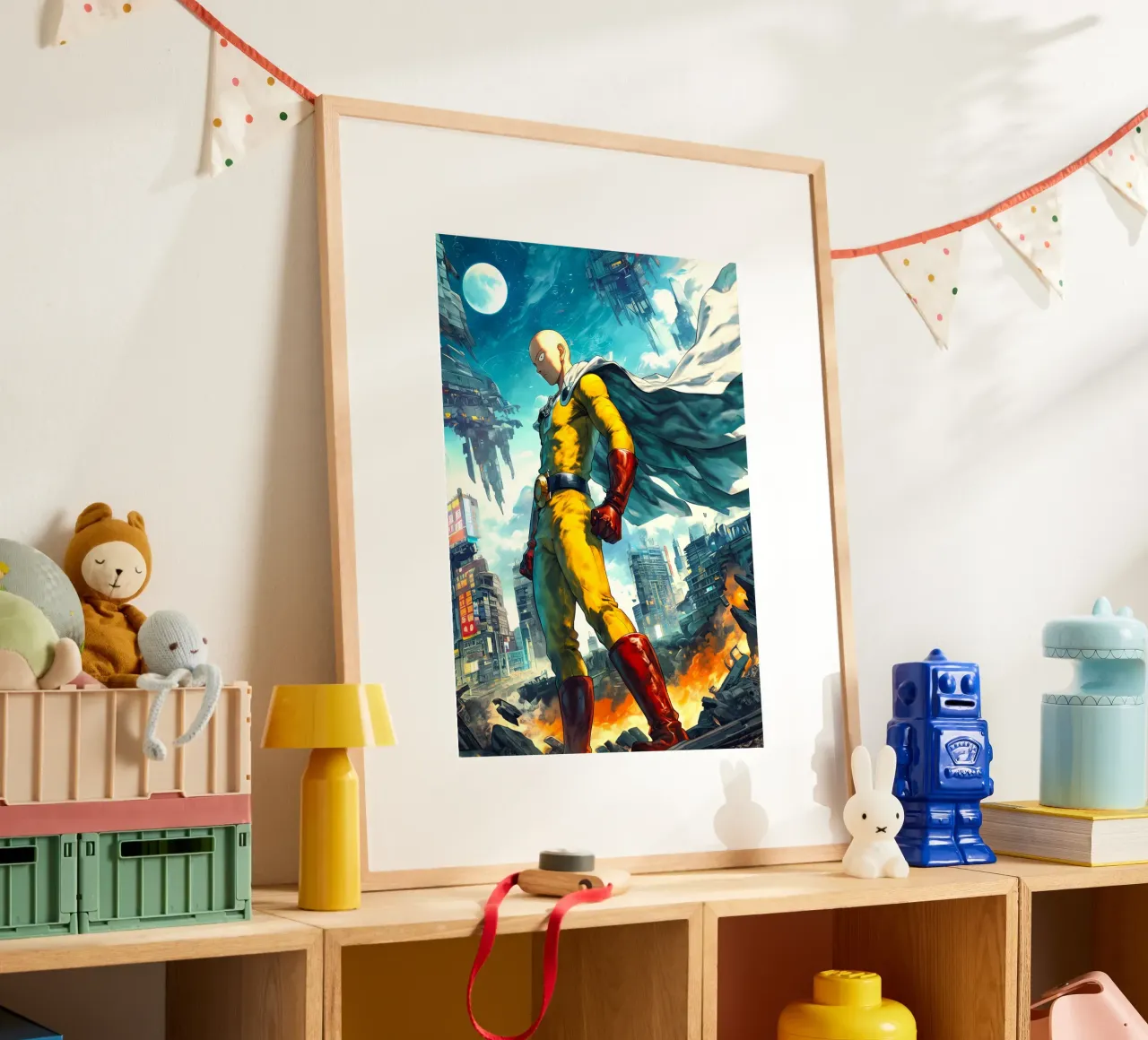 Saitama One Punch Man poster da Fleur de Lys